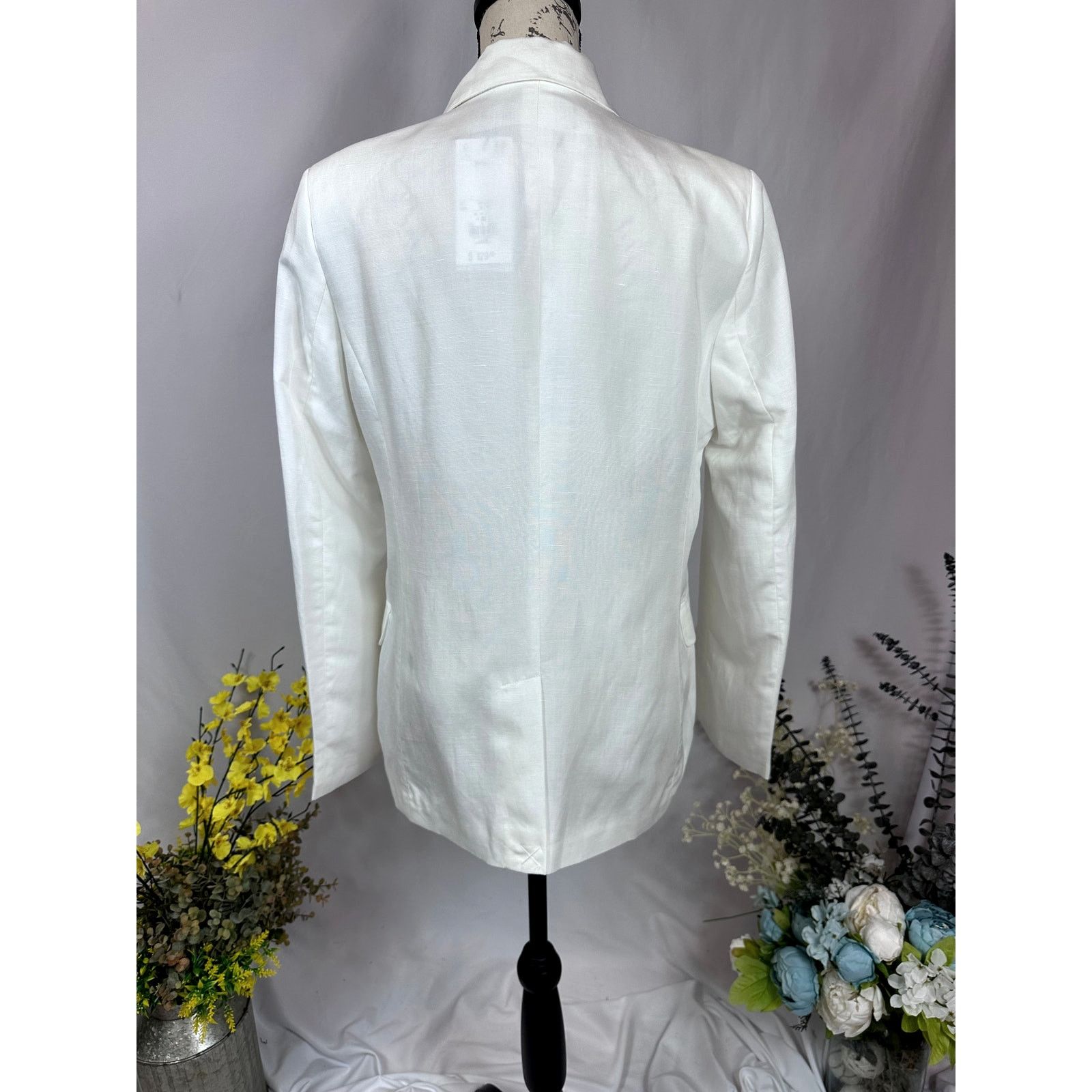 PIOMBO Piombo Womens Double Breasted Blazer White 10 Size L / US 10 / IT 46 - 12 Thumbnail