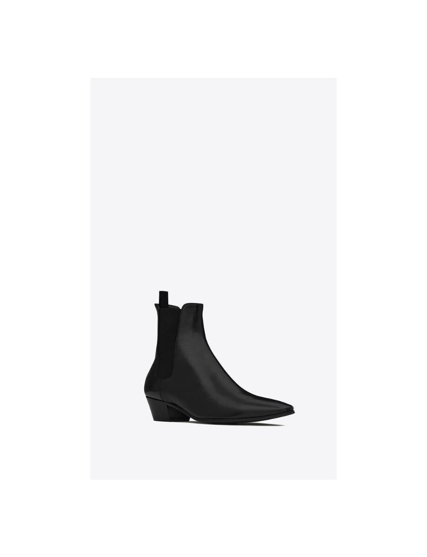 Saint Laurent Paris o1bcso1str0724 Chelsea Boots in Black Size US 7.5 / EU 40-41 - 2 Thumbnail