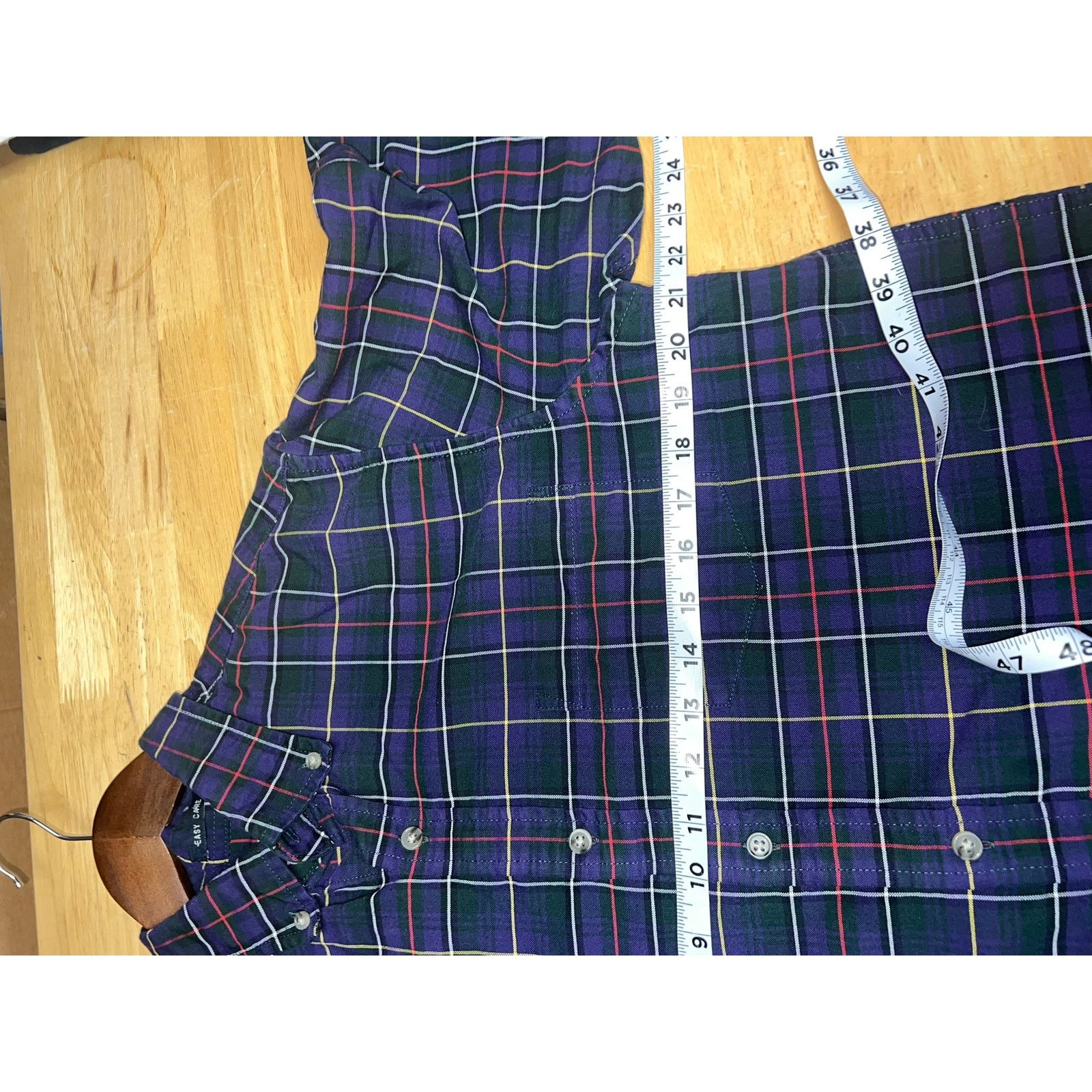 St. Johns Bay St Johns Bay Button Down Shirt Purple Plaid Long Sleeve M Size US M / EU 48-50 / 2 - 8 Thumbnail