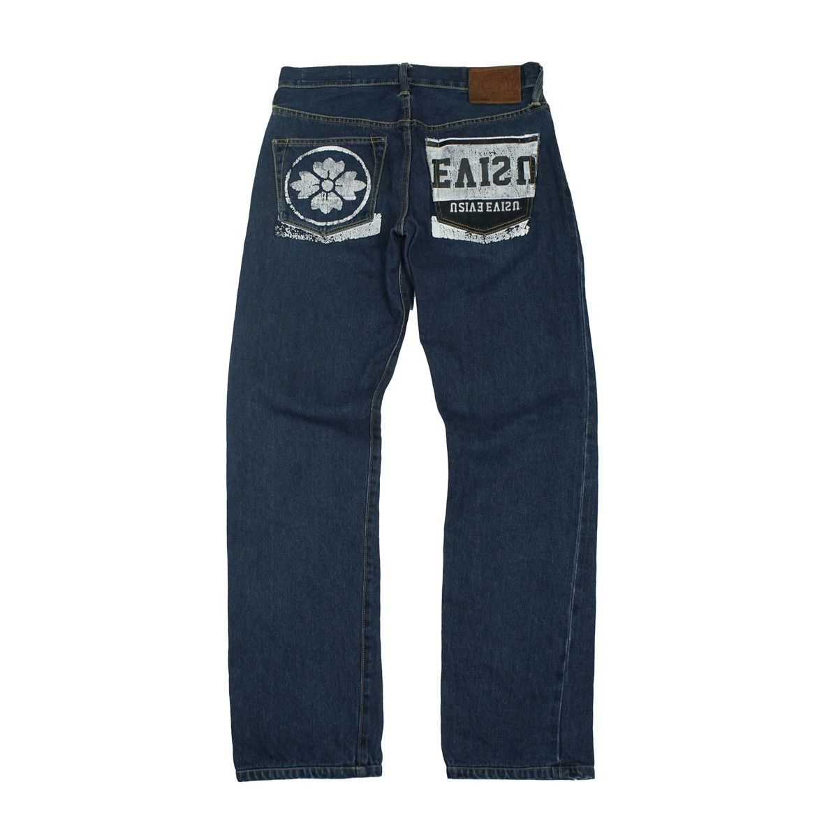 image of Evisu Back Pocket Printed Selvedge Denim Pants, Men's (Size 31)