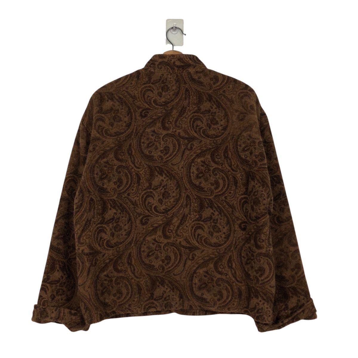 Japanese Brand Cropped Wool Biker Jacket Levilla Navajo Design IsseyMiyake Size US M / EU 48-50 / 2 - 9 Thumbnail