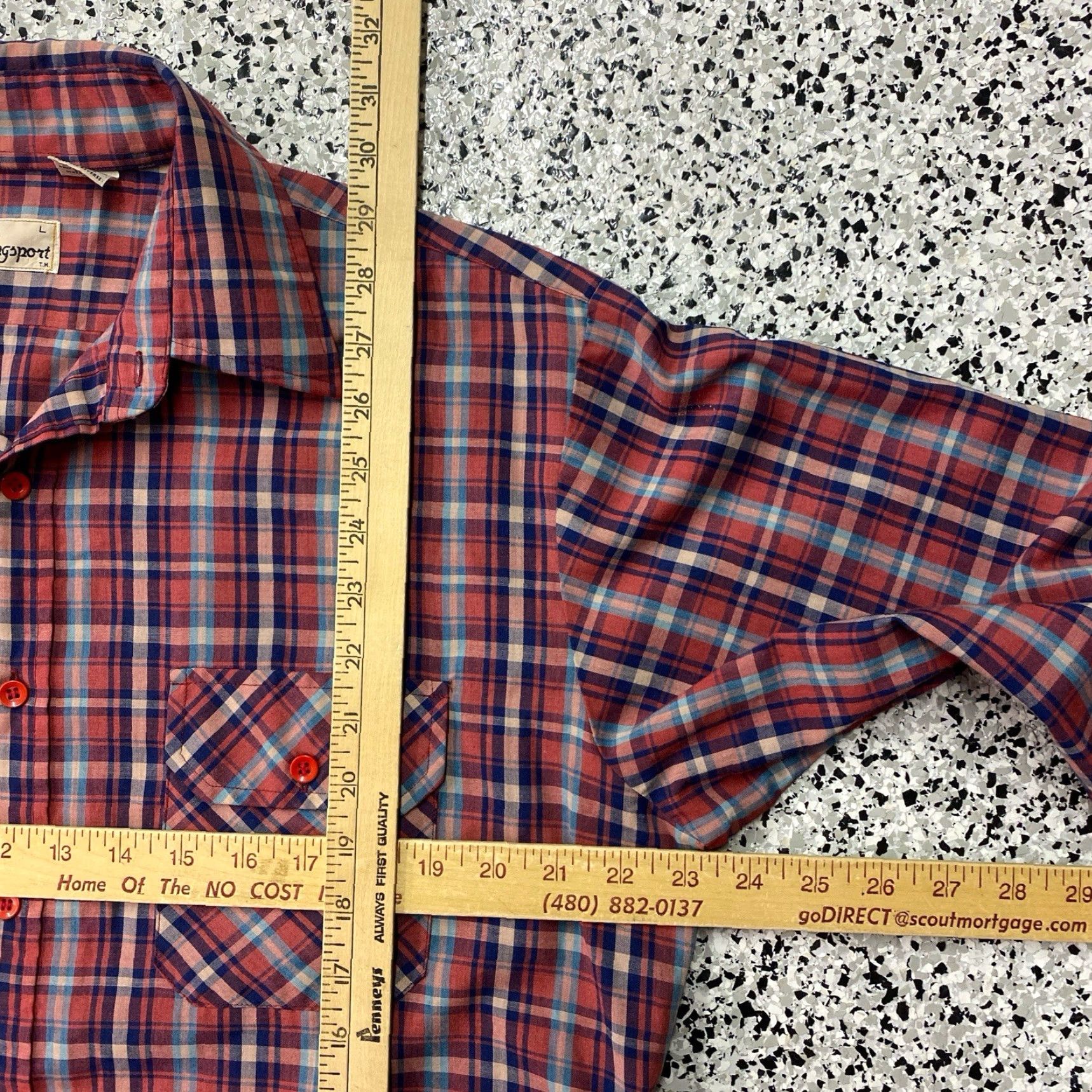 Etro VINTAGE Kingsport Shirt Large Flannel Button-Down Plaid Mens Retro Size US L / EU 52-54 / 3 - 3 Thumbnail