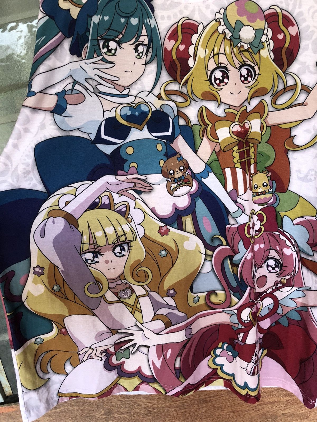 Anime Vintage Cospa Anime Delicious Party Pretty Cure Double Tee Size US XL / EU 56 / 4 - 9 Thumbnail