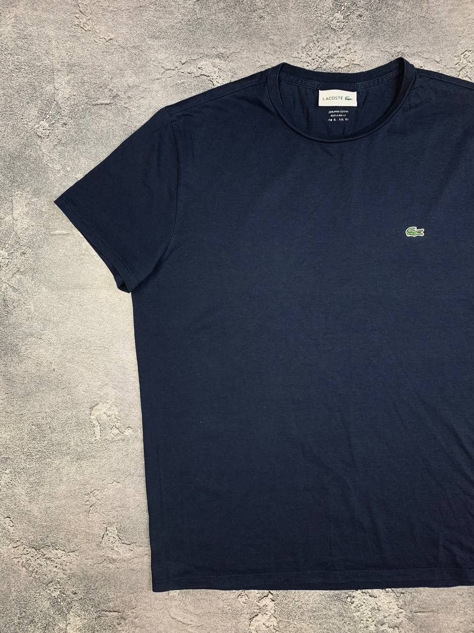 Lacoste Lacoste Men's Navy Blue Cotton Short Sleeve T-Shirt Size US XL / EU 56 / 4 - 2 Thumbnail