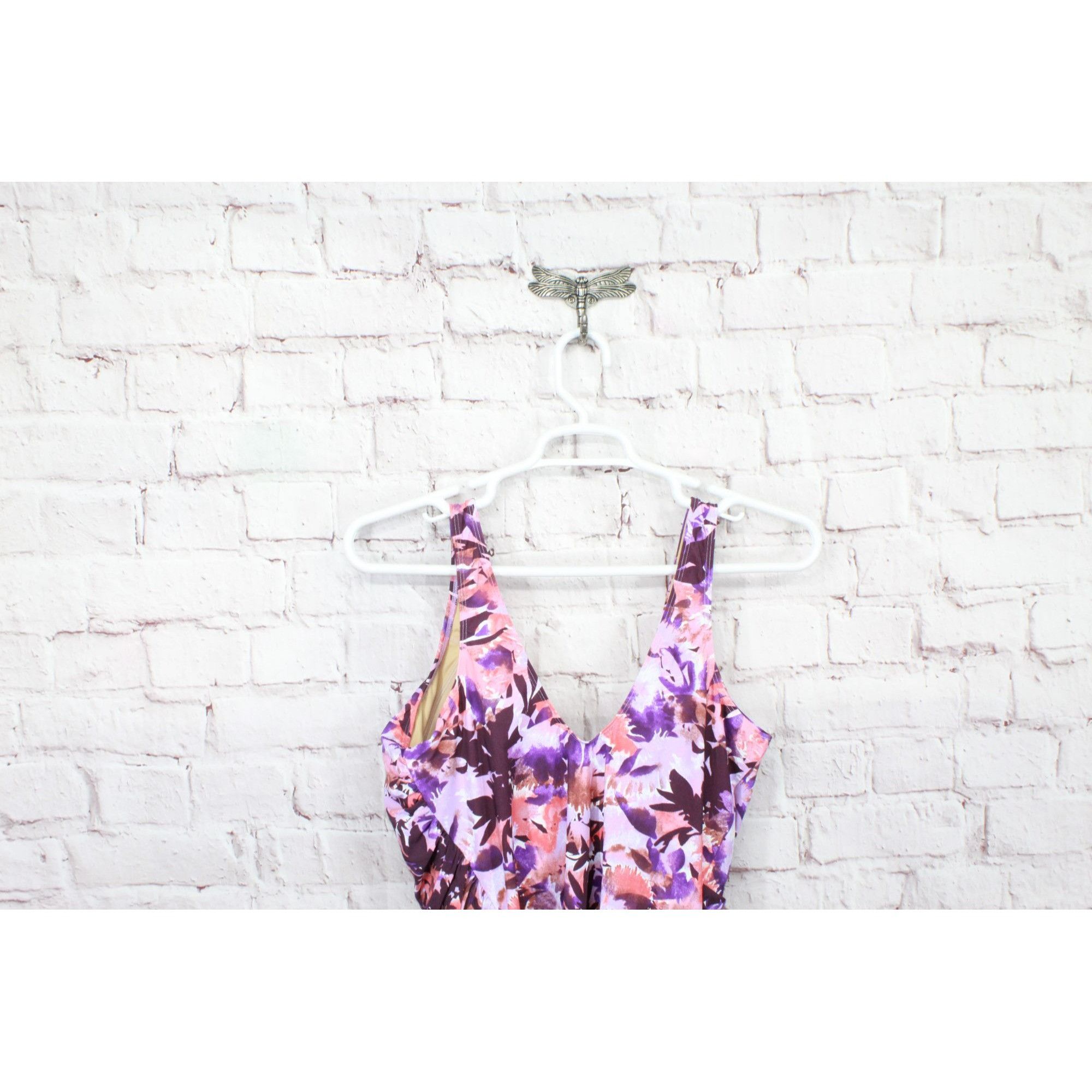 L.L. Bean LL Bean Slimming Swimwear Tanksuit Print Flowers Size XXL / US 16-18 / IT 52-54 - 4 Thumbnail