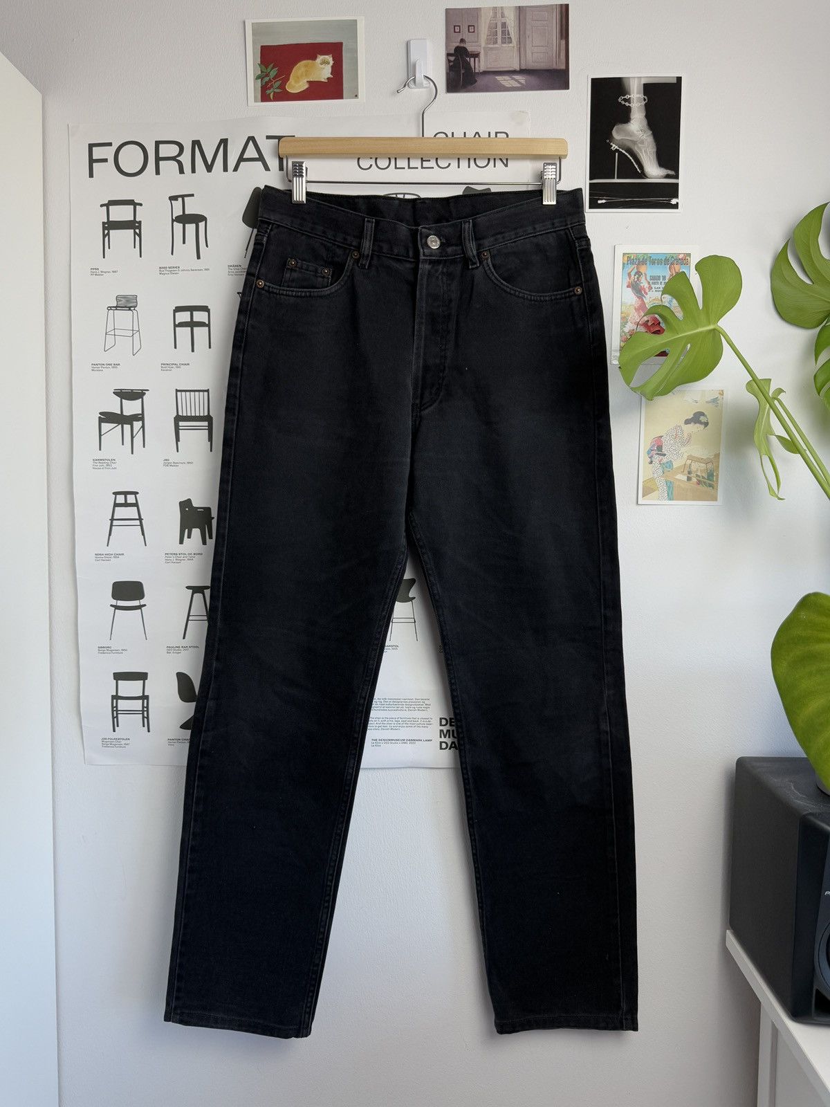 Levi's × Levi's Vintage Clothing Vintage 90s Levi’s 501 made in usa black denim pants 34x32 Size US 34 / EU 50 - 2 Thumbnail
