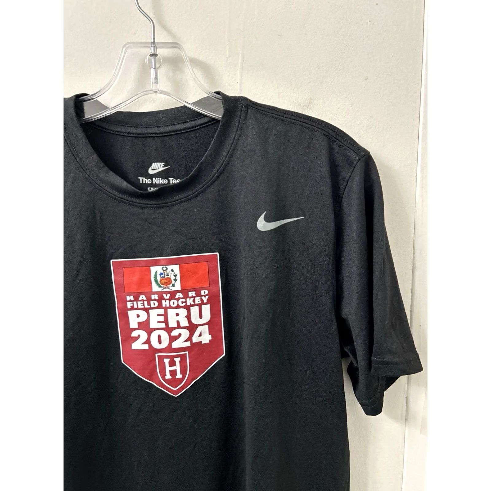Nike Nike Dri Fit Training Shirt Mens M Black Harvard Field Hockey Peru 24 Team Issue Size US M / EU 48-50 / 2 - 4 Thumbnail
