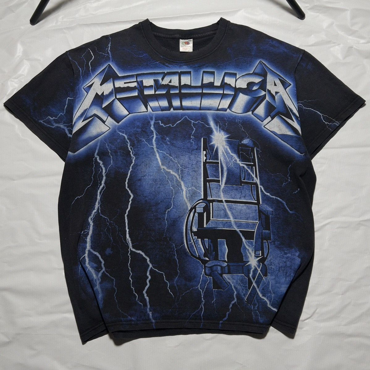 Band Tees 90's Metallica Ride the lightning full print Size US XL / EU 56 / 4 - 1 Thumbnail