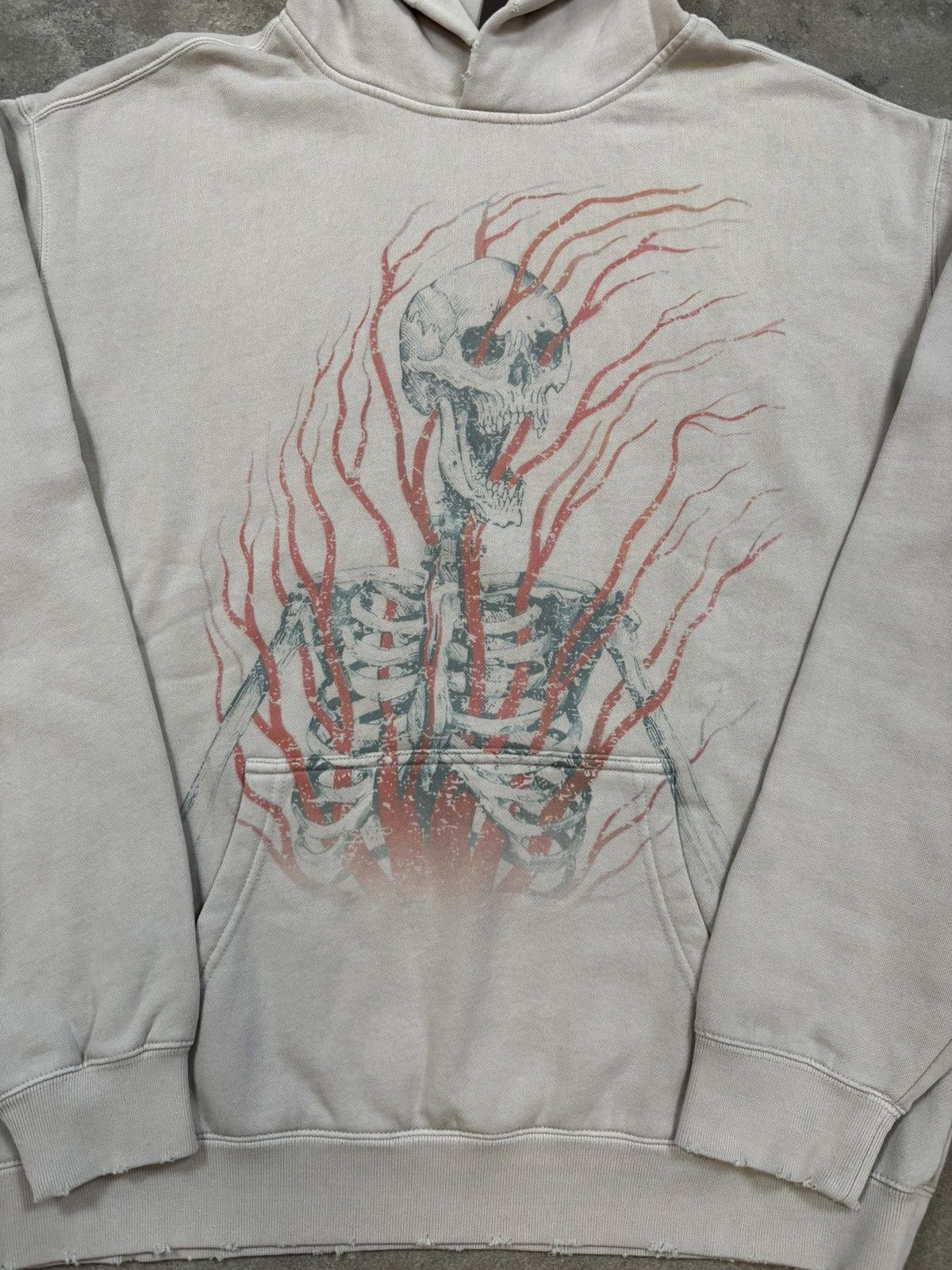 Other Warman Skeleton in Pain Graphic Hoodie, White Size US L / EU 52-54 / 3 - 5 Thumbnail