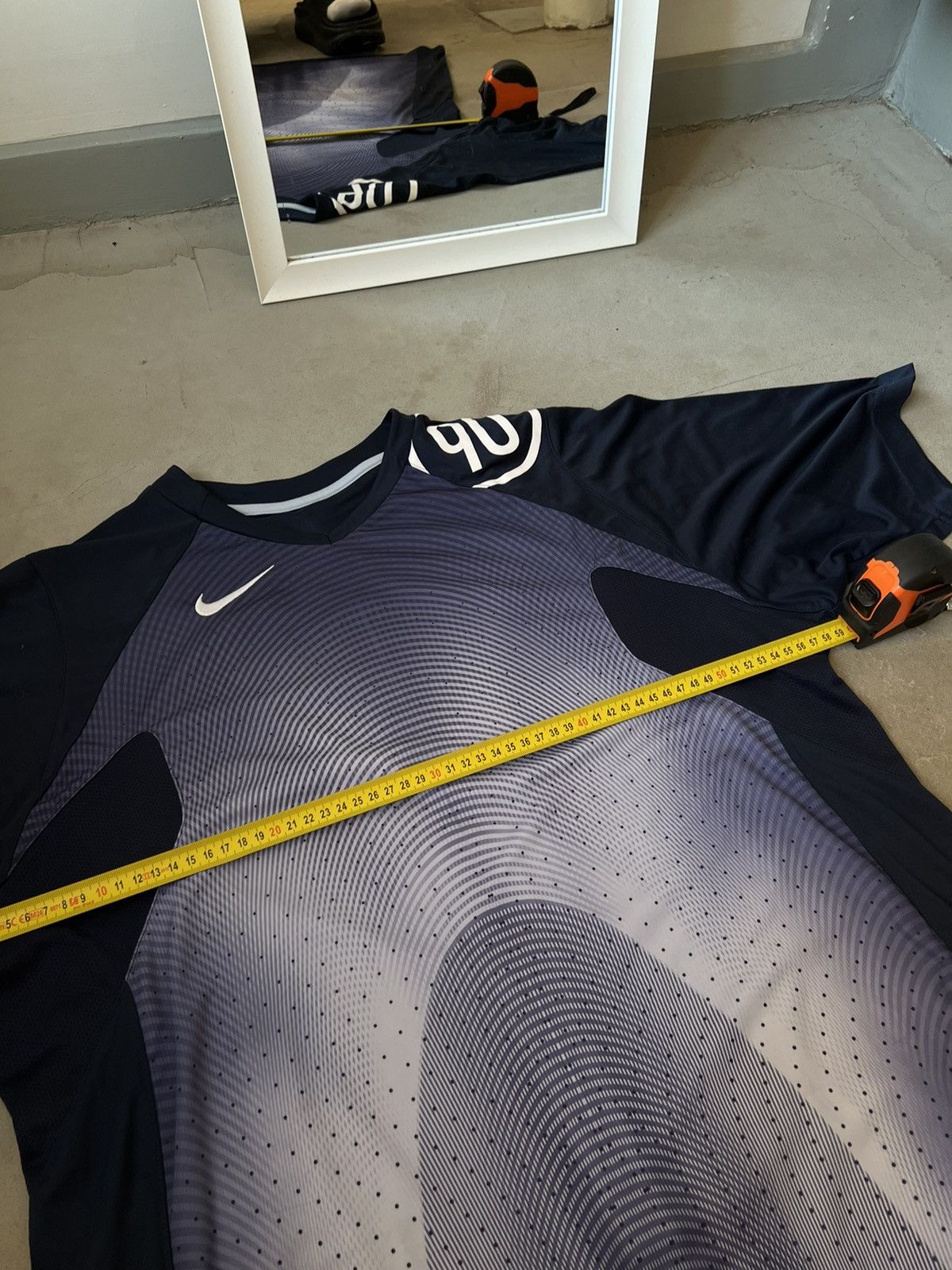 Nike × Vintage Vintage Nike Jersey oversize t-shirt Nike 90s Size US XL / EU 56 / 4 - 10 Thumbnail