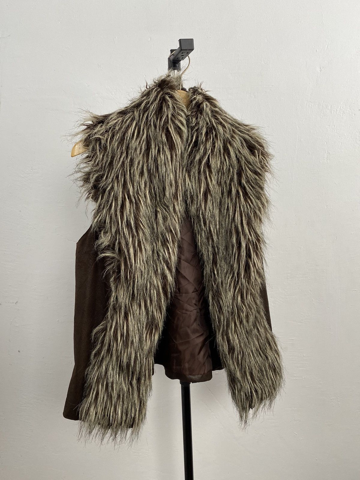 Faux fur vest