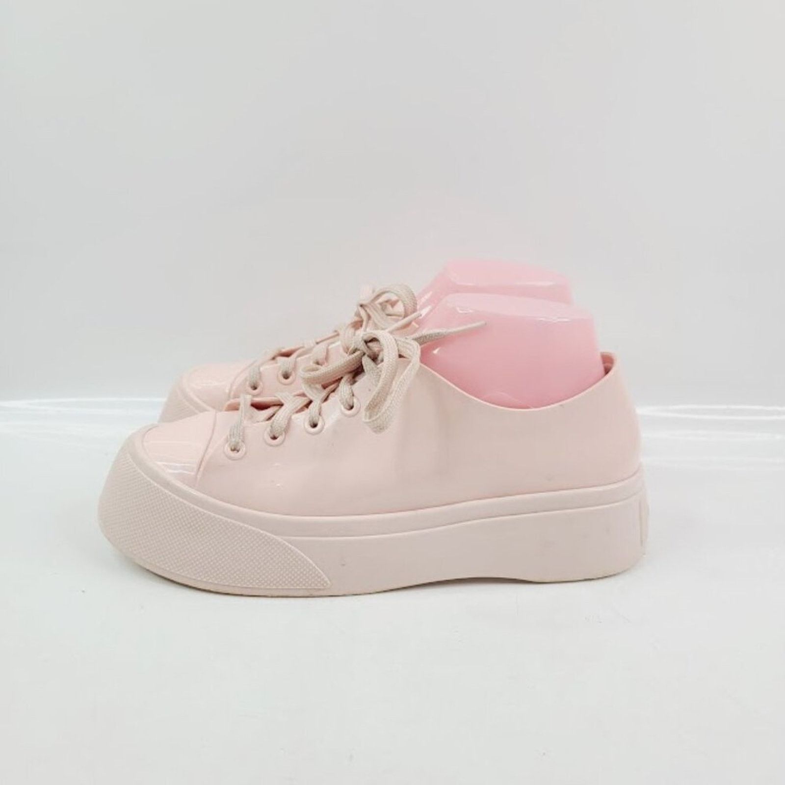Melissa Melissa Baby Pink Rubber Sneakers – Berry Scented Size 8 Size US 8 / IT 38 - 2 Thumbnail