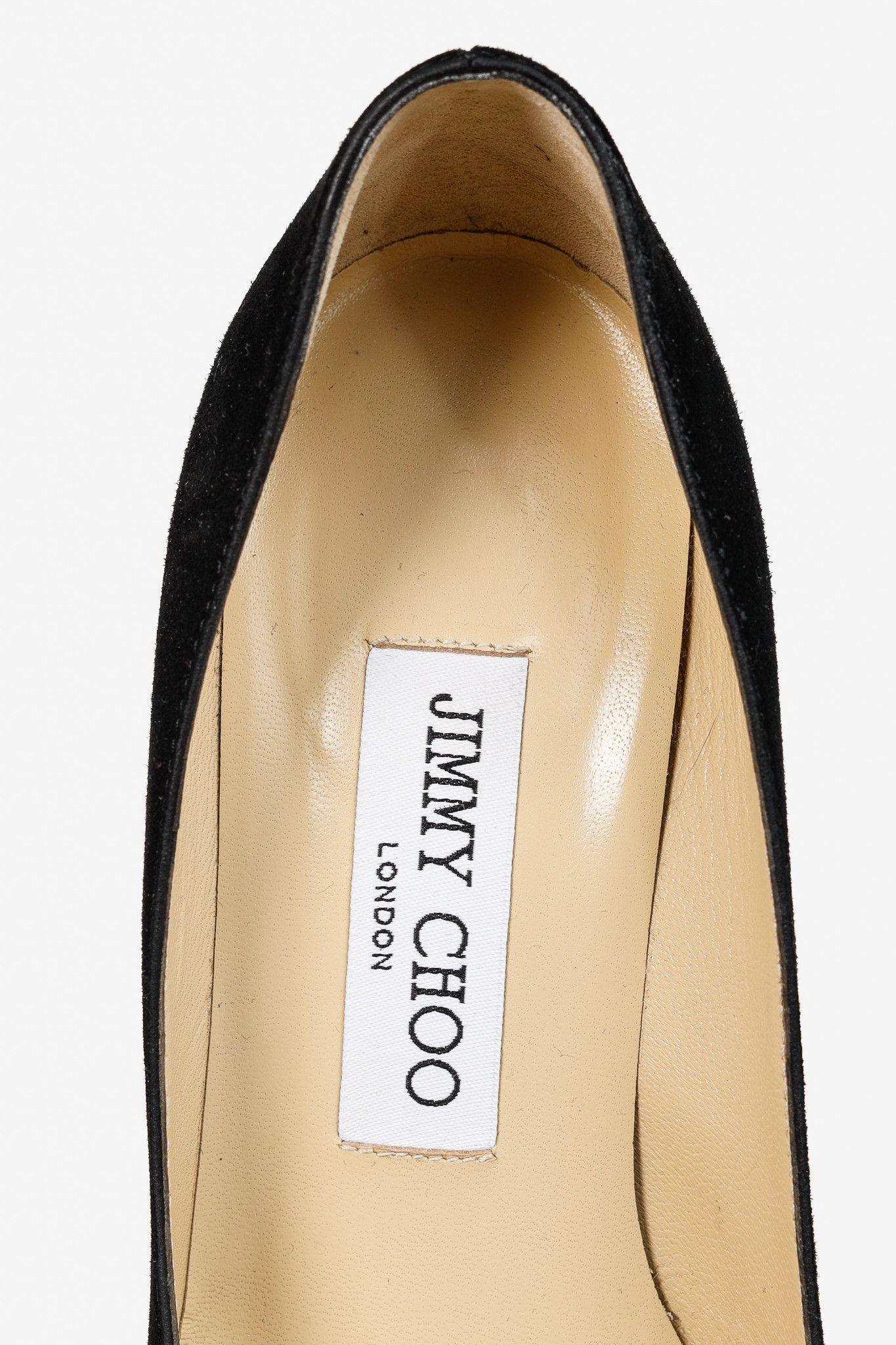 Jimmy Choo Jimmy Choo Aurora 60 Black Suede Pointed-Toe Heels Size US 4 / IT 34 - 8 Thumbnail