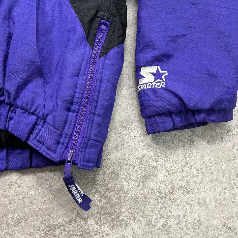 NBA × Starter × Vintage PHOENIX SUNS STARTER AUTHENTICS PUFFER JACKET HOODIE YOUTH Size US XL / EU 56 / 4 - 5 Thumbnail