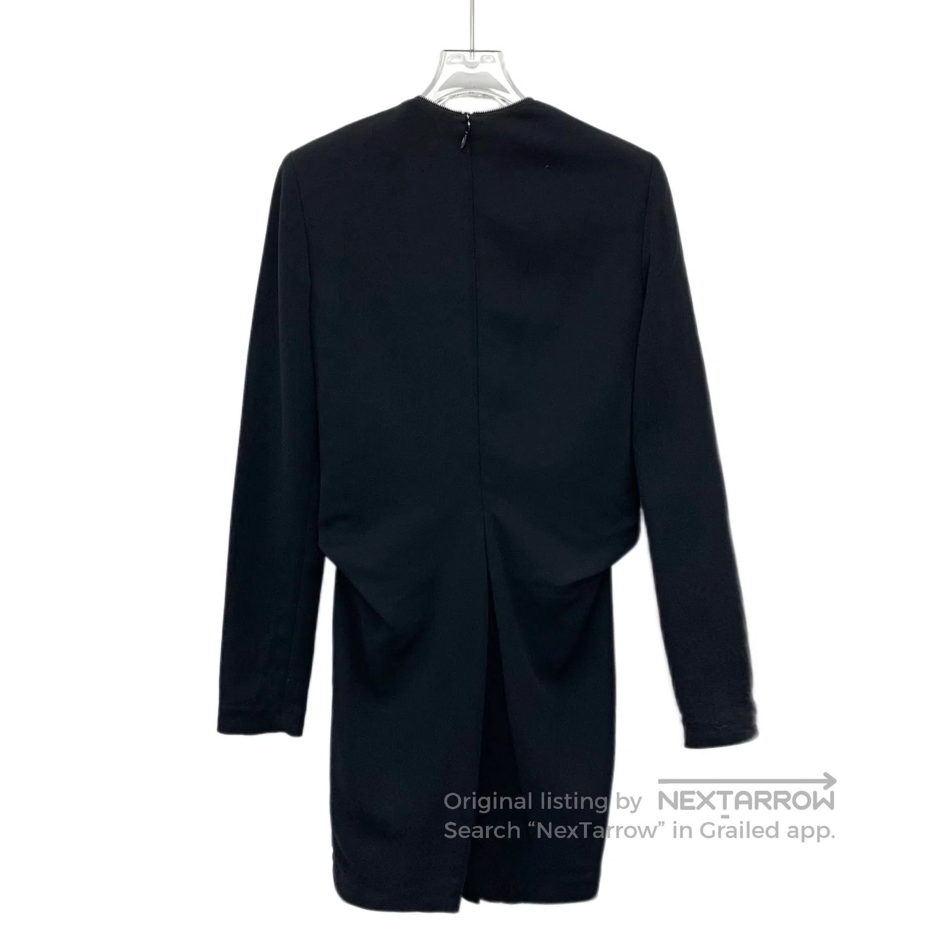 Alexander Wang Alexander Wang Black Zip Design Long Sleeve Dress| Size XS / US 0-2 / IT 36-38 - 2 Thumbnail