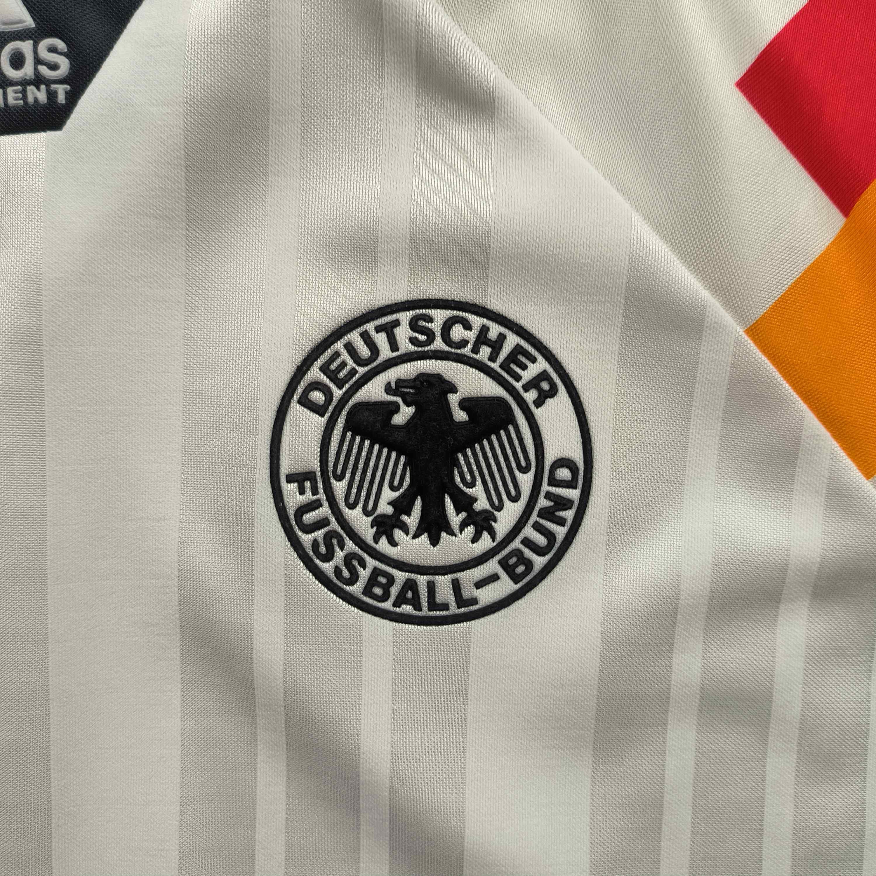 Adidas Germany 1992-94 Adidas home football jersey shirt size L Size US L / EU 52-54 / 3 - 3 Thumbnail