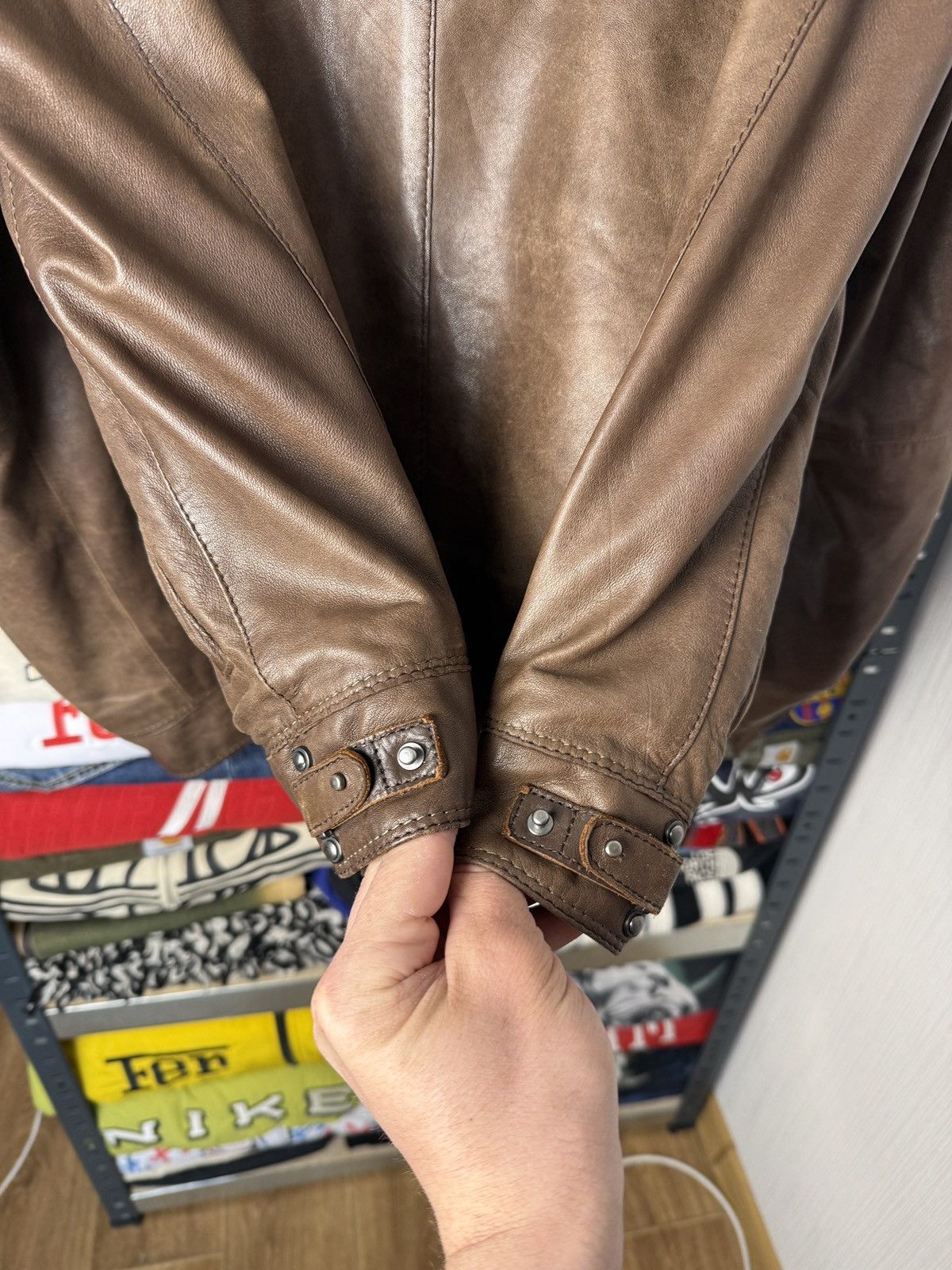 Gimo's Gimos Pelle Leather Bomber Jacket Japanese Style Size US L / EU 52-54 / 3 - 9 Thumbnail