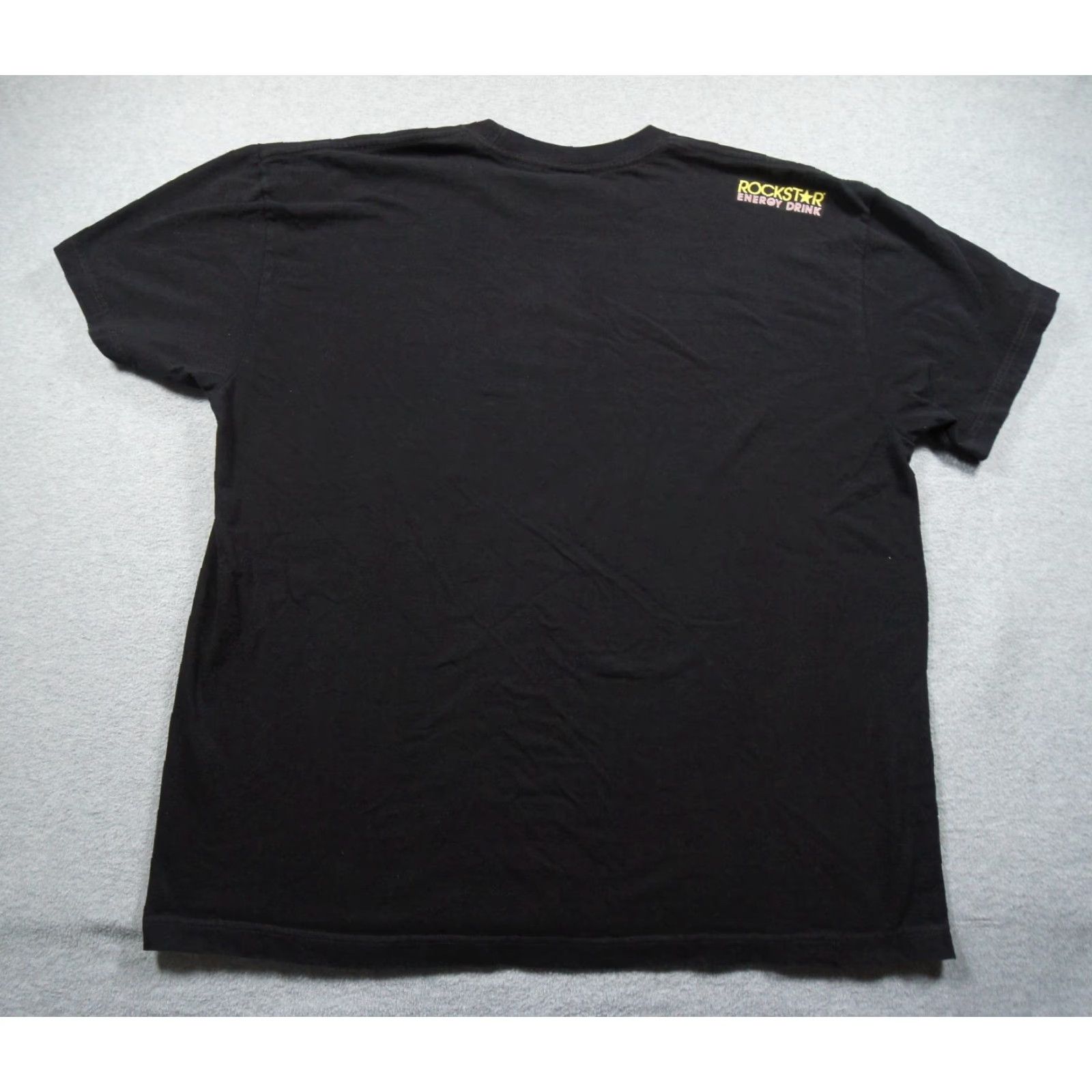 Vintage Fox Mens T-Shirt 2XL Black Rockstar Graphic Tee Motocross Grunge Y2K Adult T-Shirt Mens Size US XXL / EU 58 / 5 - 3 Thumbnail