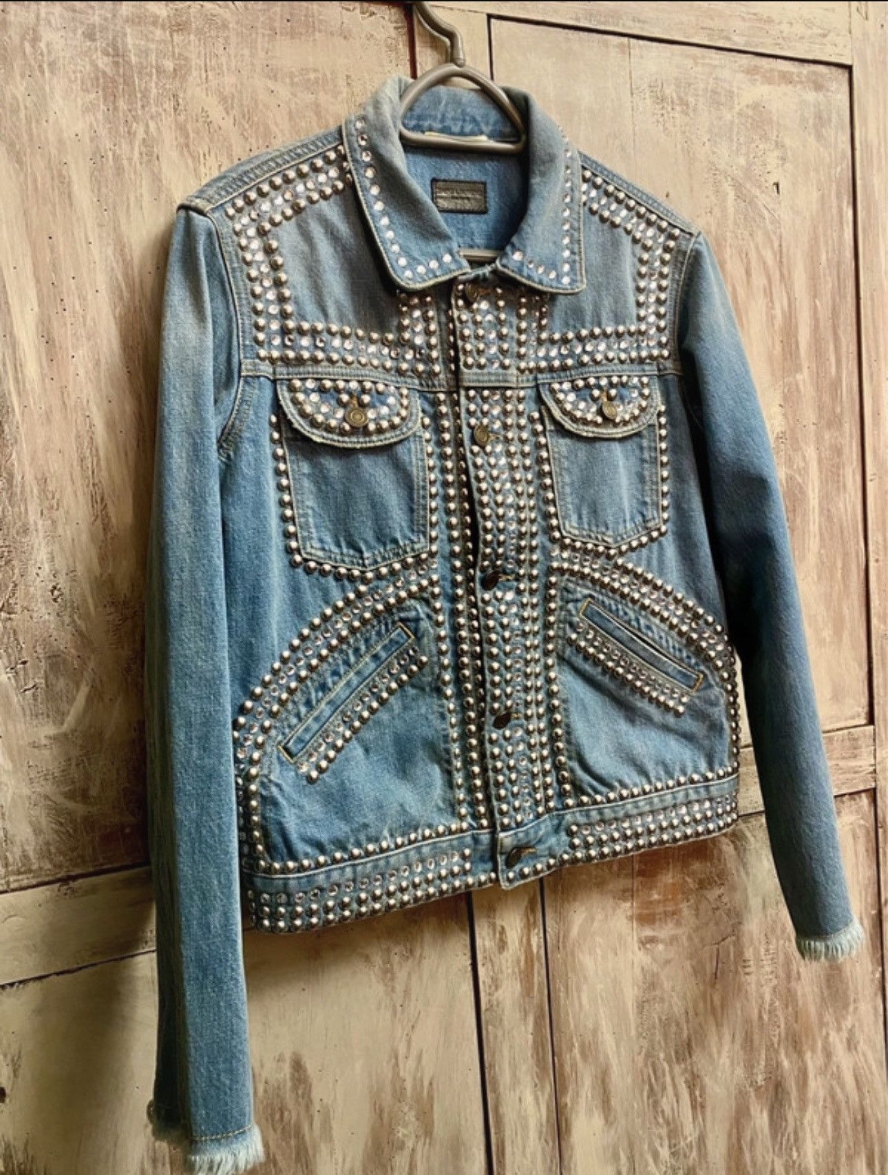 Saint Laurent Paris Saint Laurent Paris embellished denim jacket M WOMEN Size M / US 6-8 / IT 42-44 - 9 Thumbnail