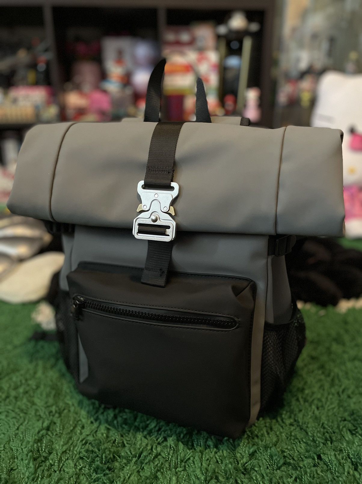 Other Metal buckle roll top backpack bag book duffle rollercoaster Size ONE SIZE - 1 Thumbnail
