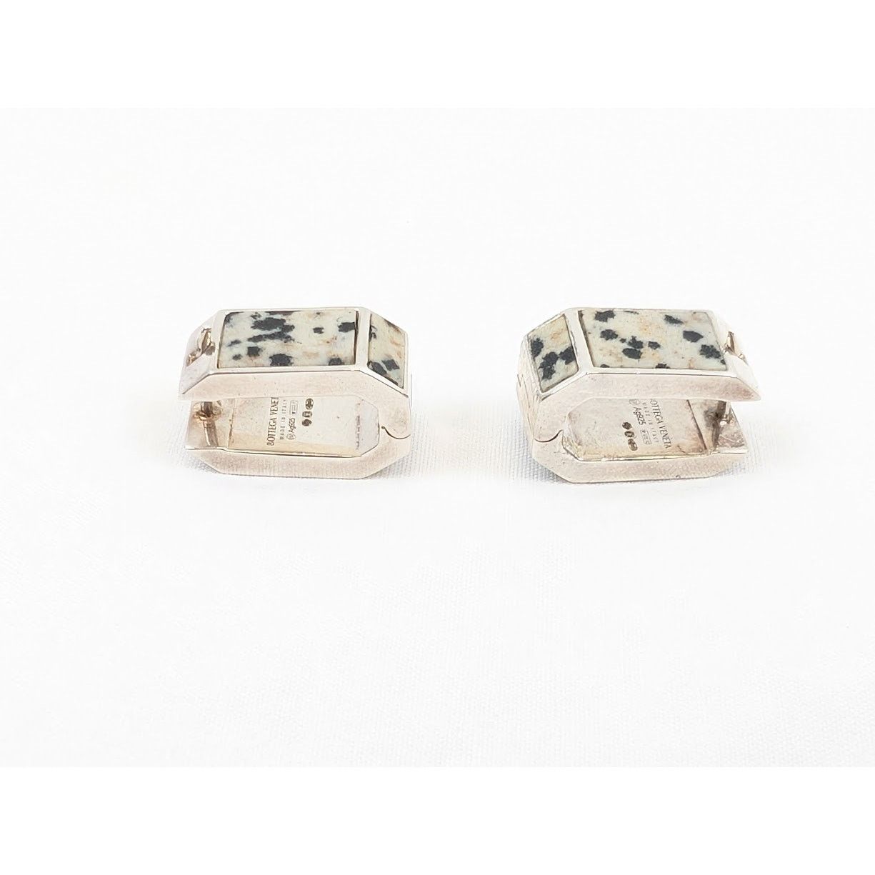 Bottega Veneta o1rshd1 Size: OS / Sterling Dalmatian Earrings in Silver Size ONE SIZE - 9 Thumbnail
