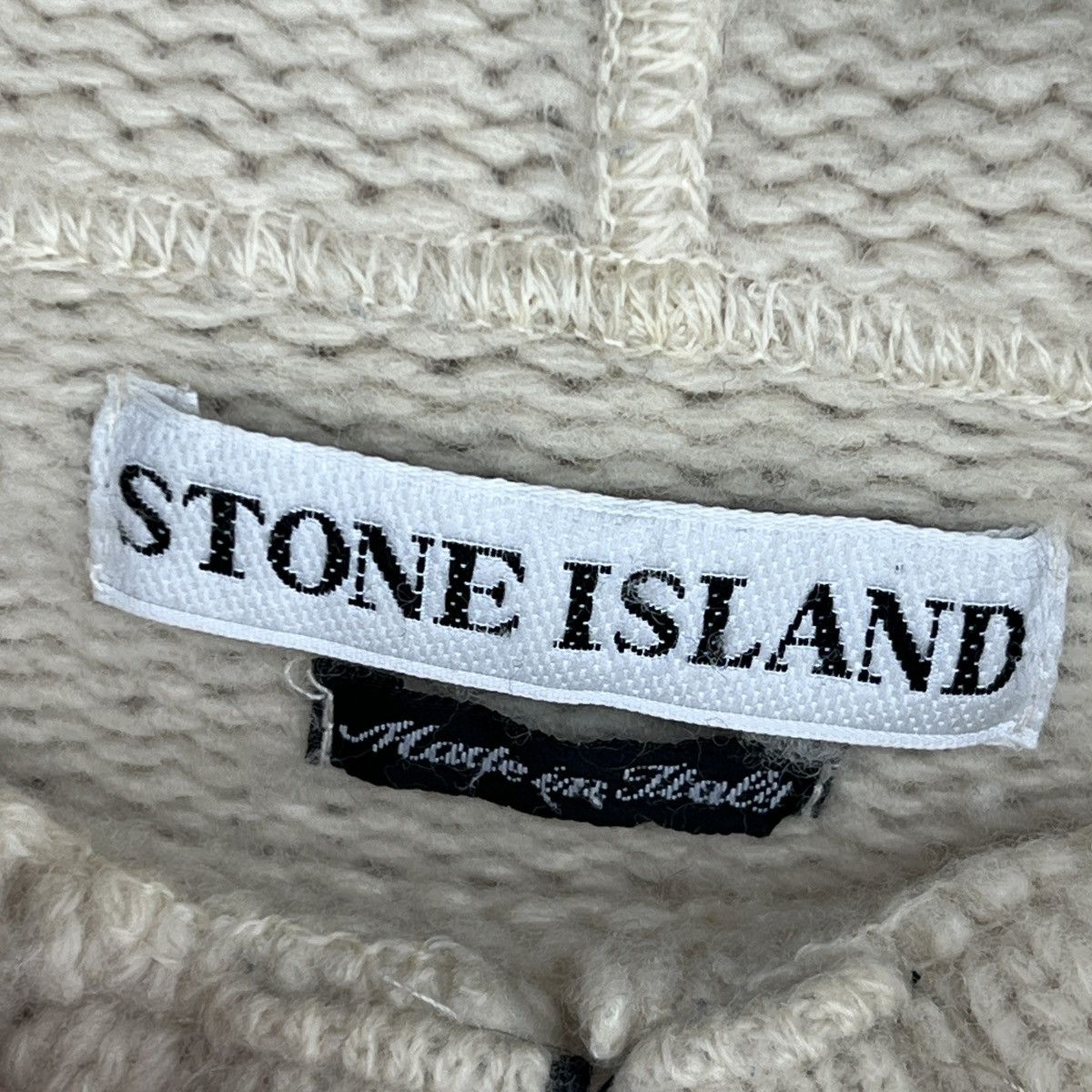 Stone Island Vintage Stone Island original Knit beige Wool Hoodie Size US S / EU 44-46 / 1 - 8 Thumbnail