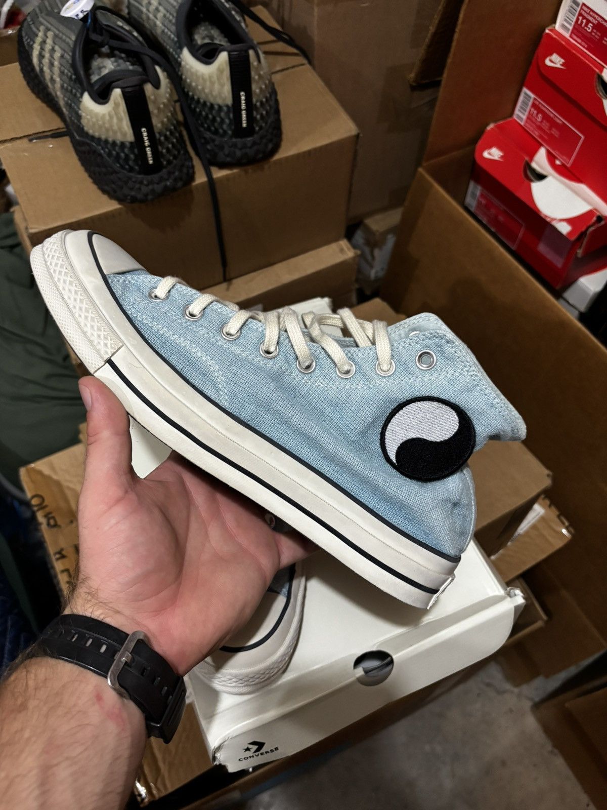 Converse × Our Legacy × Stussy Converse x Stussy x Our Legacy Work Shop Pool Blue Size US 11 / EU 44 - 1 Thumbnail