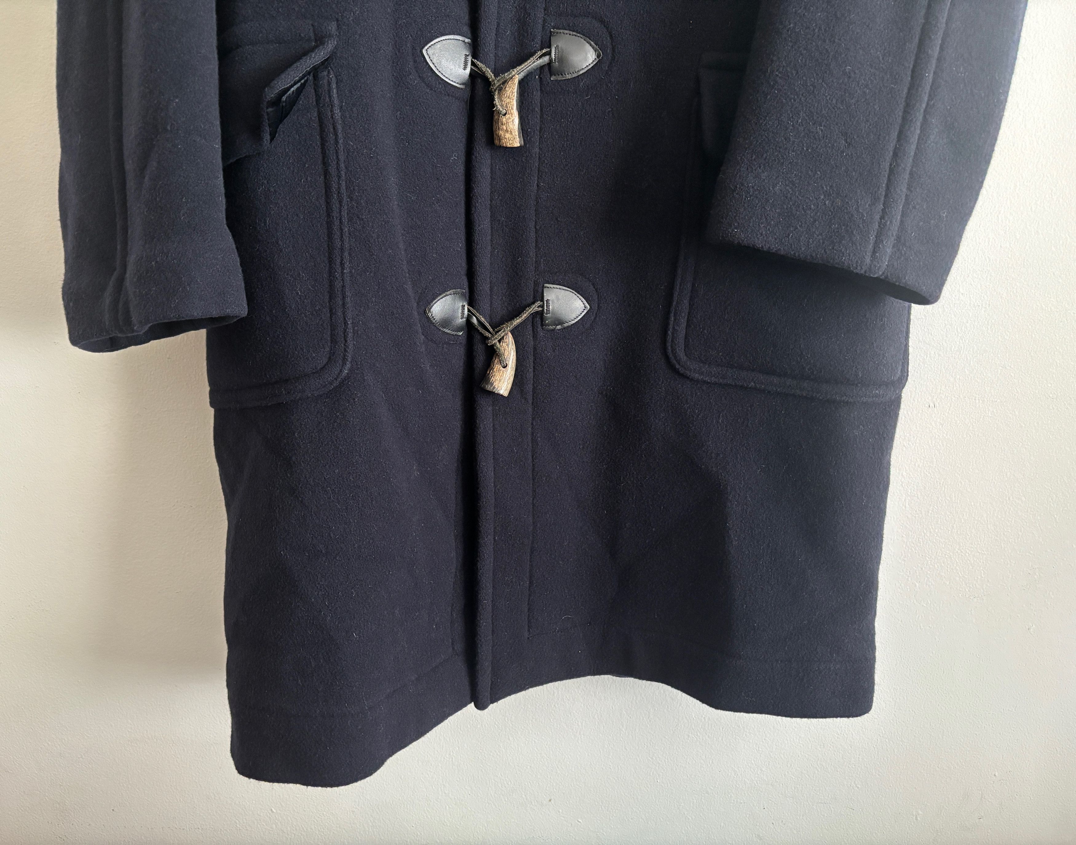Brooks Brothers Navy Wool Cashmere Hooded Duffle Coat/ Overcoat - Large UK Size US L / EU 52-54 / 3 - 4 Thumbnail