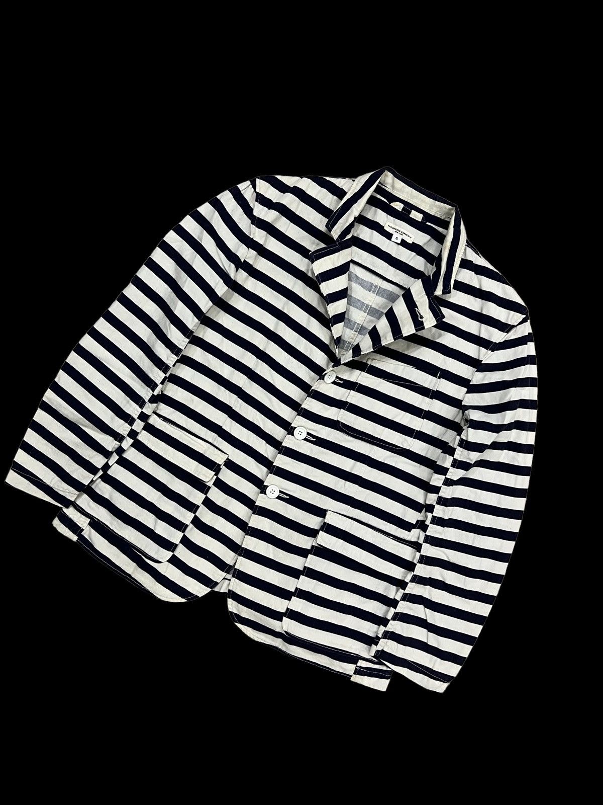 Engineered Garments Engineered Garments Prisoner Stripe 3 Pocket Chore Jacket Size US S / EU 44-46 / 1 - 4 Thumbnail