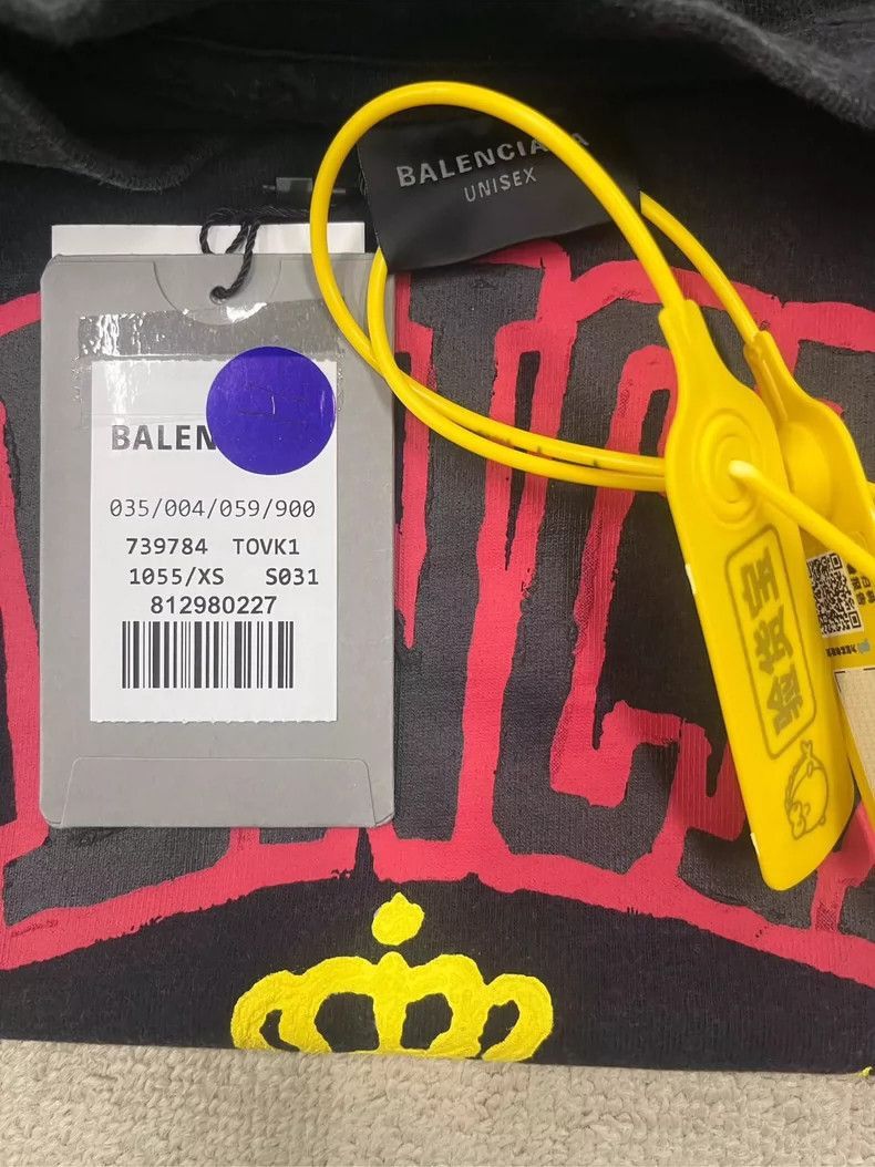 Balenciaga Balenciaga Logo Graphic Short Sleeve TShirt-2505 Size US XS / EU 42 / 0 - 3 Thumbnail