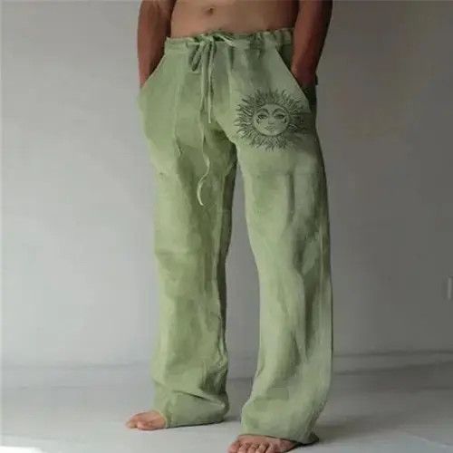 Designer Cotton Linen Pants Size US 33 - 1 Thumbnail