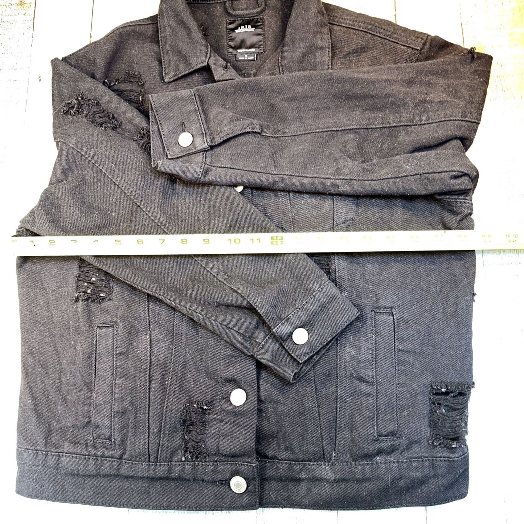Vintage VINTAGE Iris Basic Jacket Women Small Black Iris Shirt Size 28" / US 6 / IT 42 - 3 Thumbnail