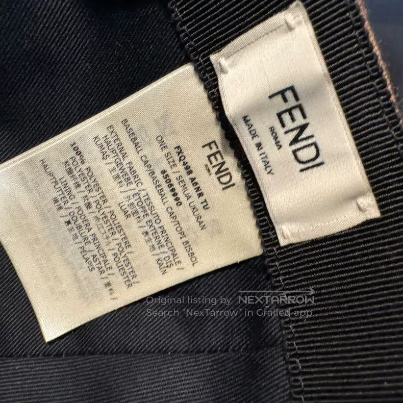 Fendi Fendi Full-Print Monogram Duckbill Hat Size ONE SIZE - 6 Thumbnail