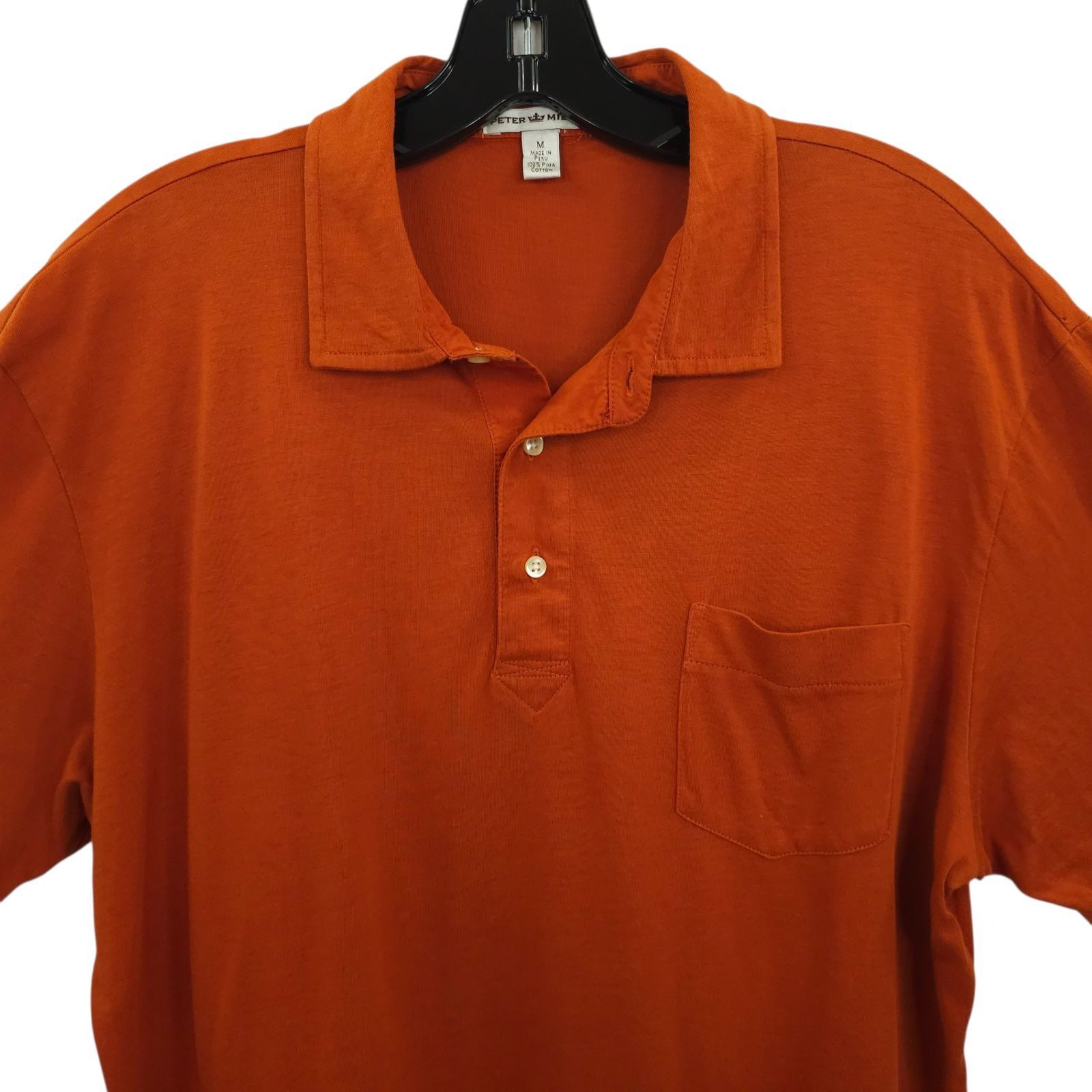 Peter Millar Peter Millar Polo Shirt Mens M Burnt Orange Pima Cotton Size US M / EU 48-50 / 2 - 8 Thumbnail