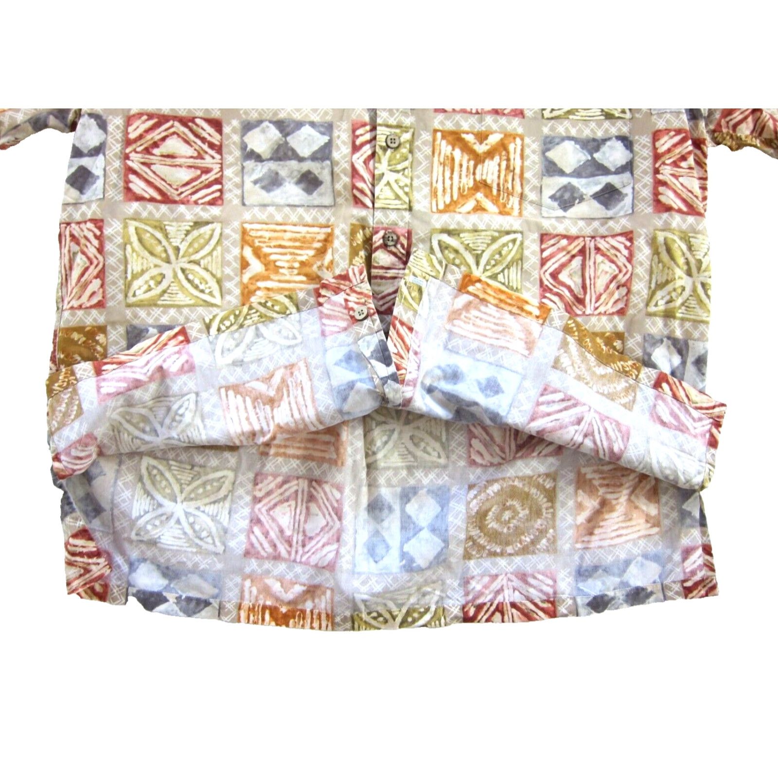 Pinko Vtg Cooke Street 100% Cotton Pink Yellow Green Short Sleeve Hawaiian Shirt Large Size US L / EU 52-54 / 3 - 5 Thumbnail