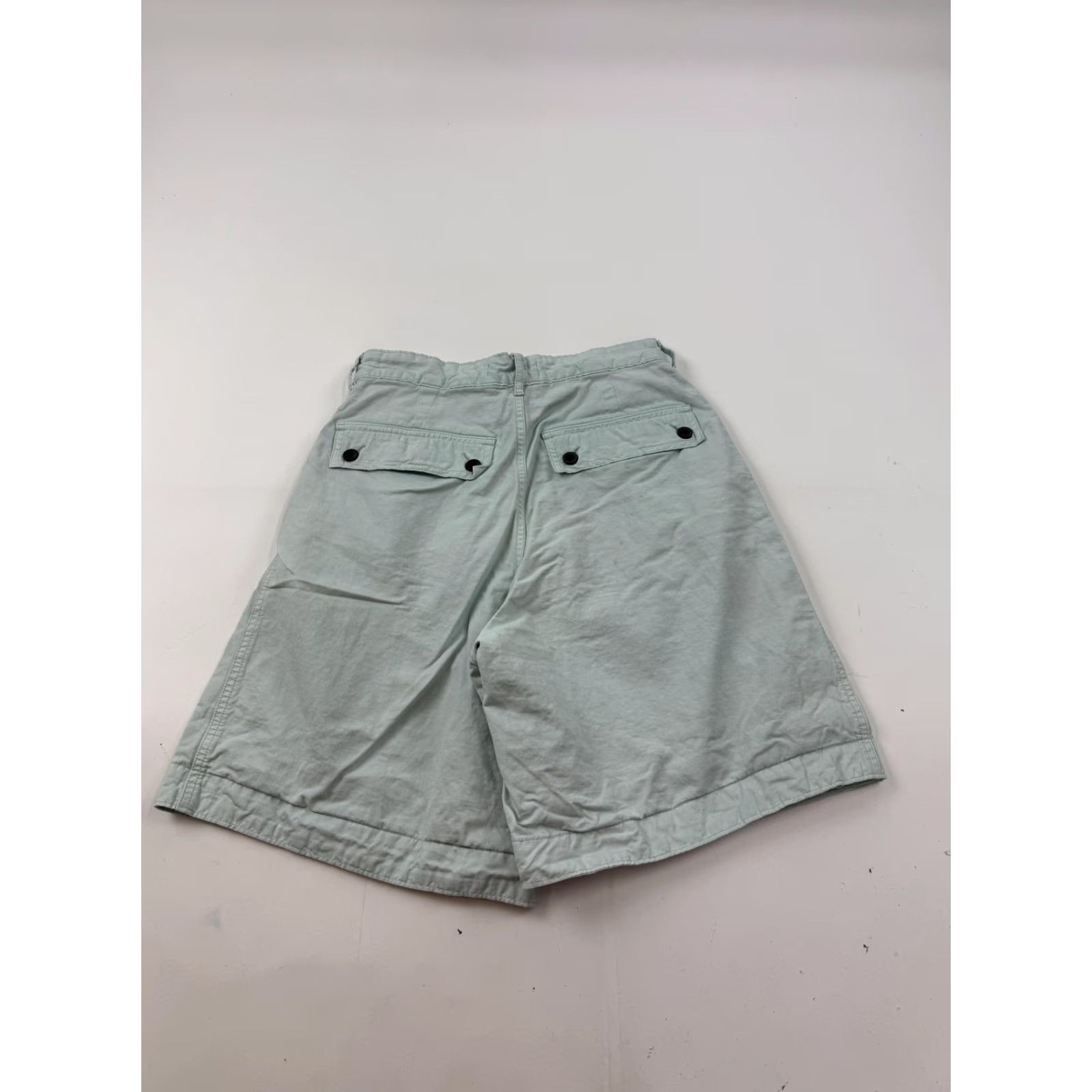 Everlane Everlane Shorts Womens 2 Green Organic Cotton Linen A-Line Knee Length Pockets Size 26" / US 2 / IT 38 - 6 Thumbnail