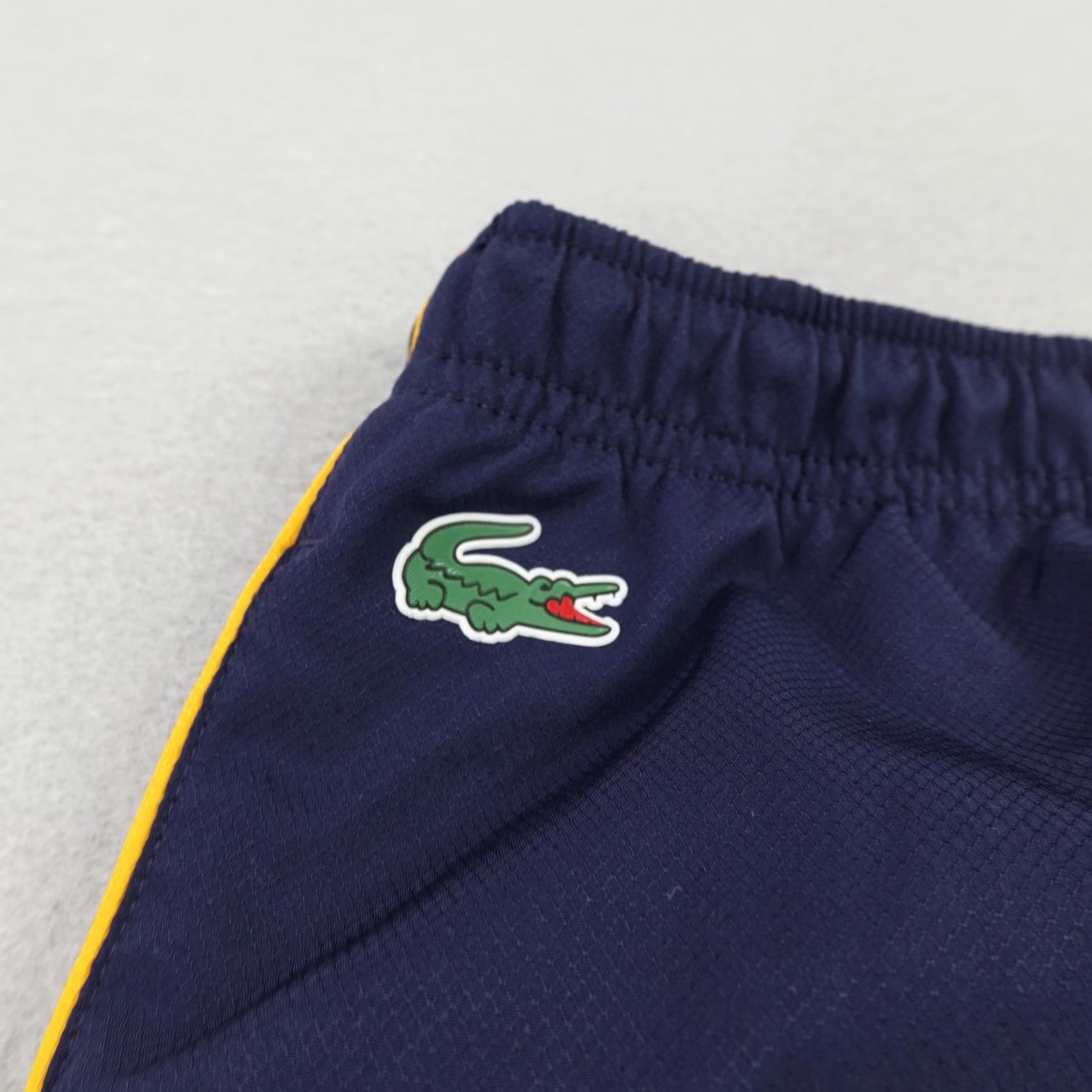 Lacoste Lacoste Sport Pants Mens 2XL Blue Lined Windbreaker Track Joggers Ankle Zip Croc Size US 39 - 3 Thumbnail