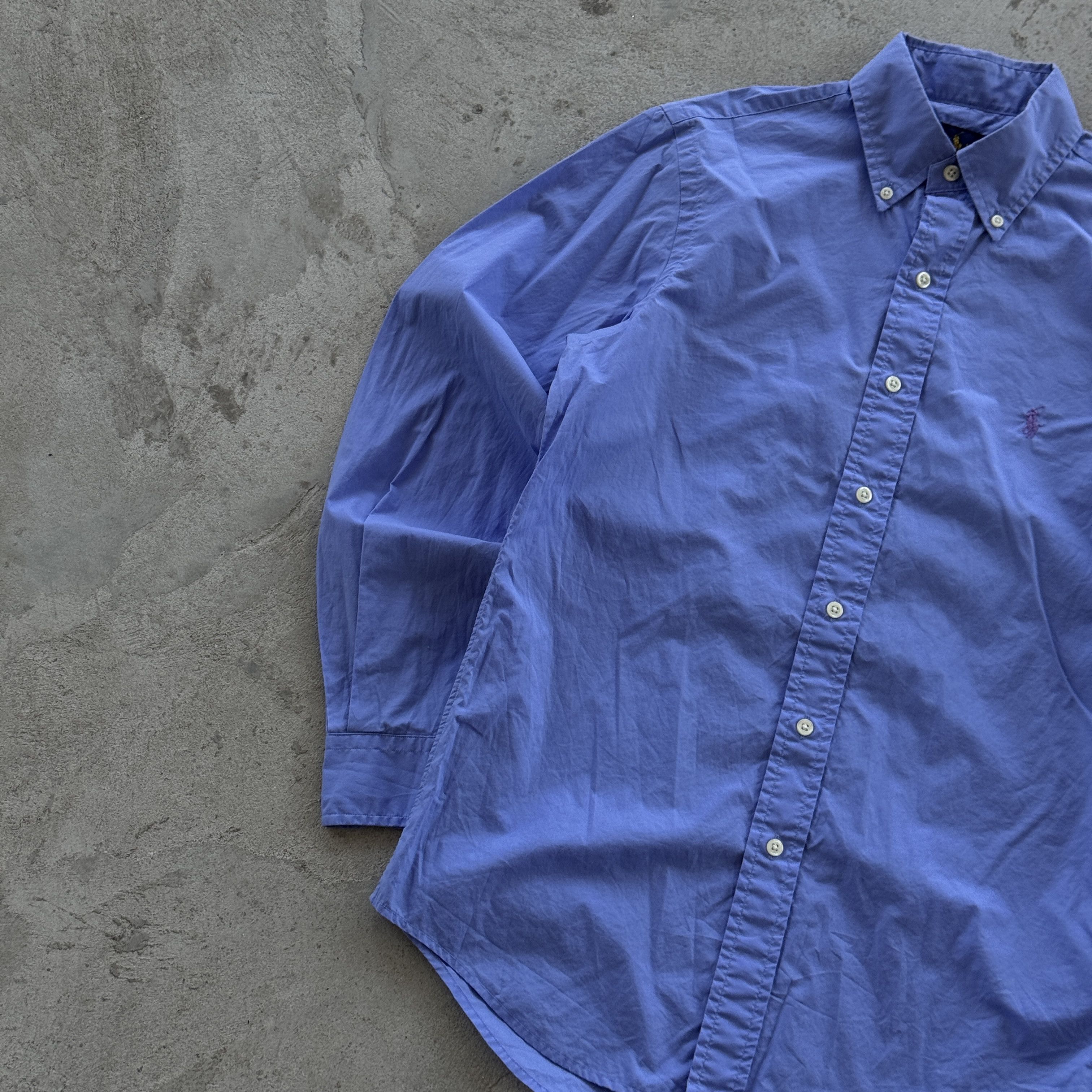 Polo Ralph Lauren Polo Ralph Lauren Classic Fit Cotton Stretch Shirt Blue XS Size US XS / EU 42 / 0 - 3 Thumbnail