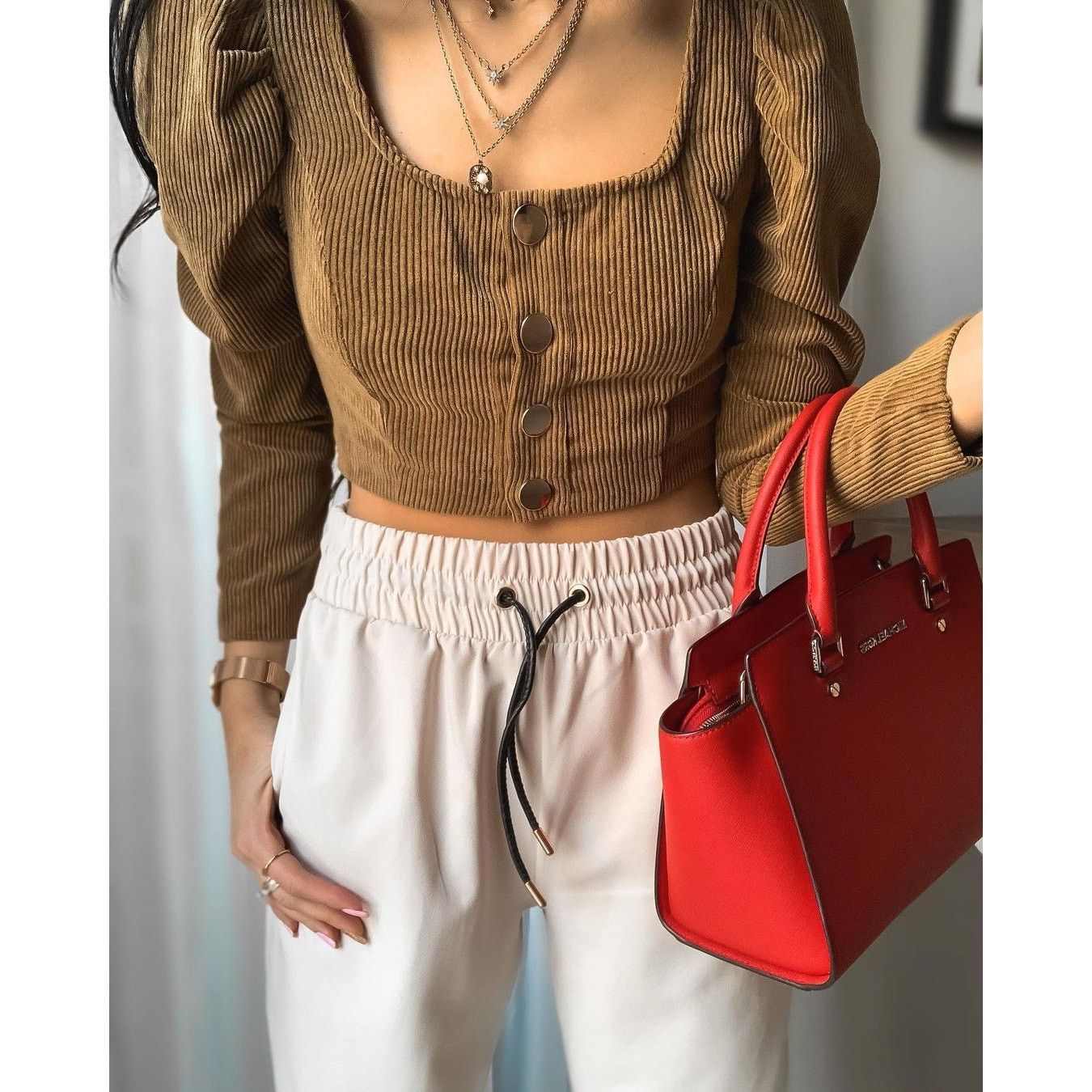 Zara ZARA Top with Metal Buttons NWT Size M / US 6-8 / IT 42-44 - 8 Thumbnail