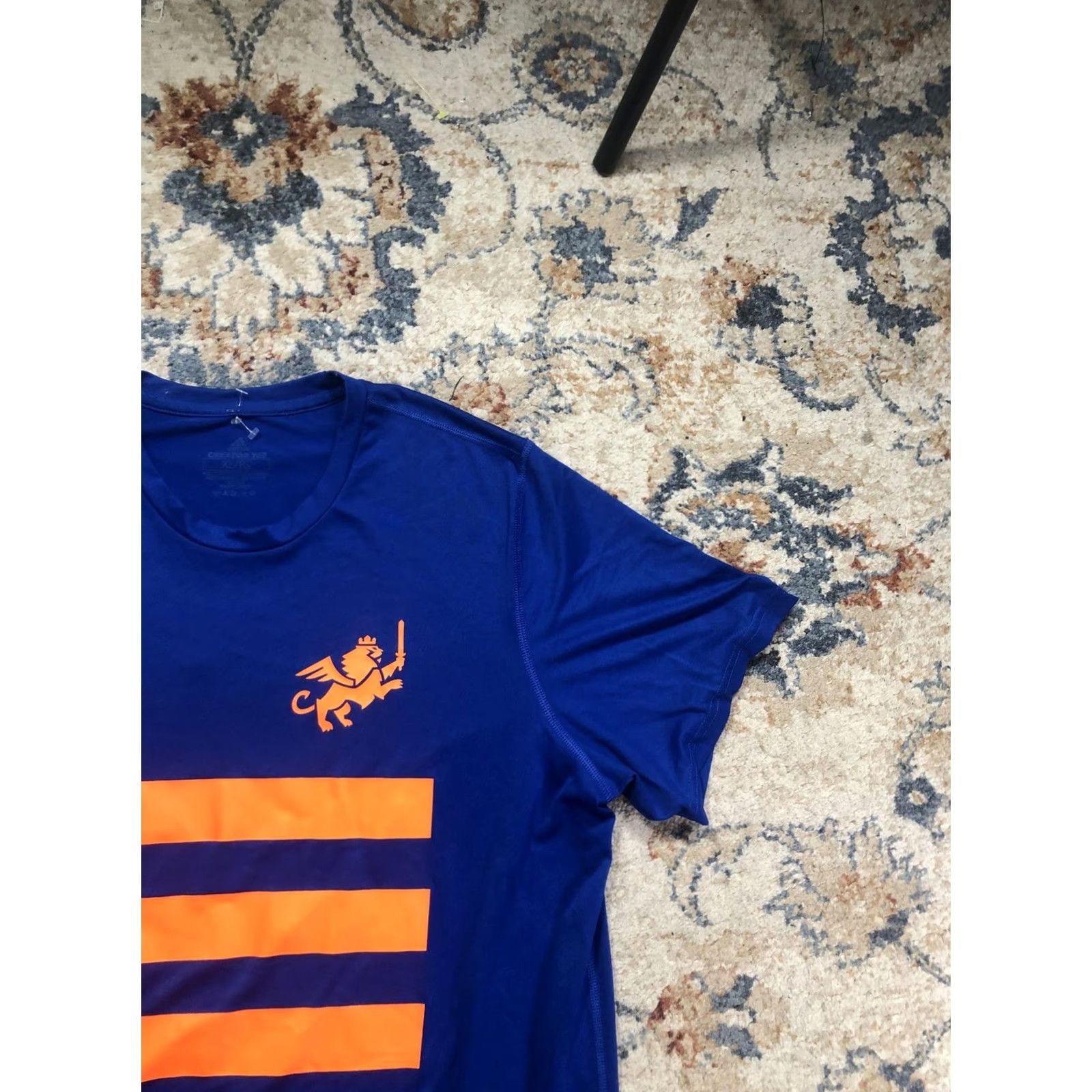 Adidas Adidas Creator Tee Shirt Mens XL Blue Orange Lion Graphic Short Sleeve Athletic Size US XL / EU 56 / 4 - 4 Thumbnail