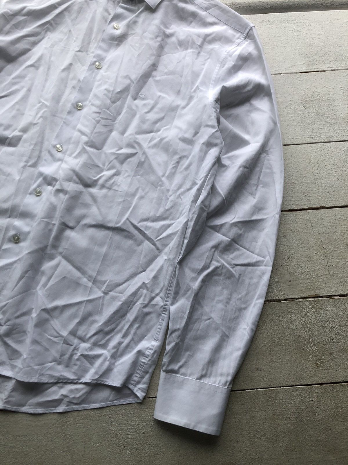 Calvin Klein ⚪️Calvin Klein Vintage Old Money White Shirt⚪️ Size US L / EU 52-54 / 3 - 3 Thumbnail