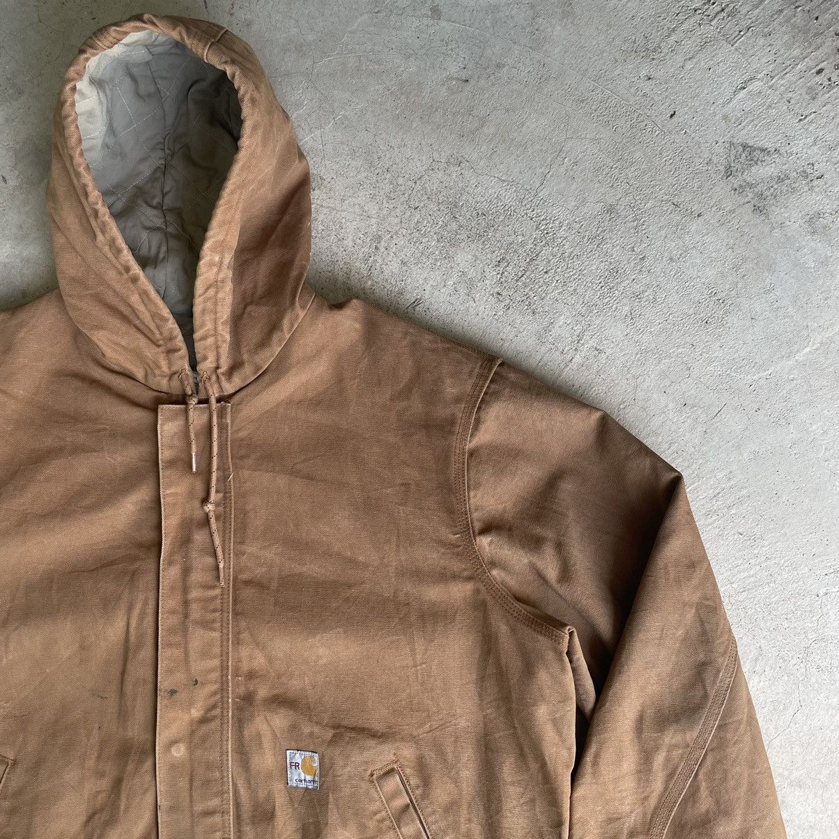 Carhartt Vintage 90s Carhartt FR Detroit Hoodie Fullzipper Jacket Size US XL / EU 56 / 4 - 5 Thumbnail