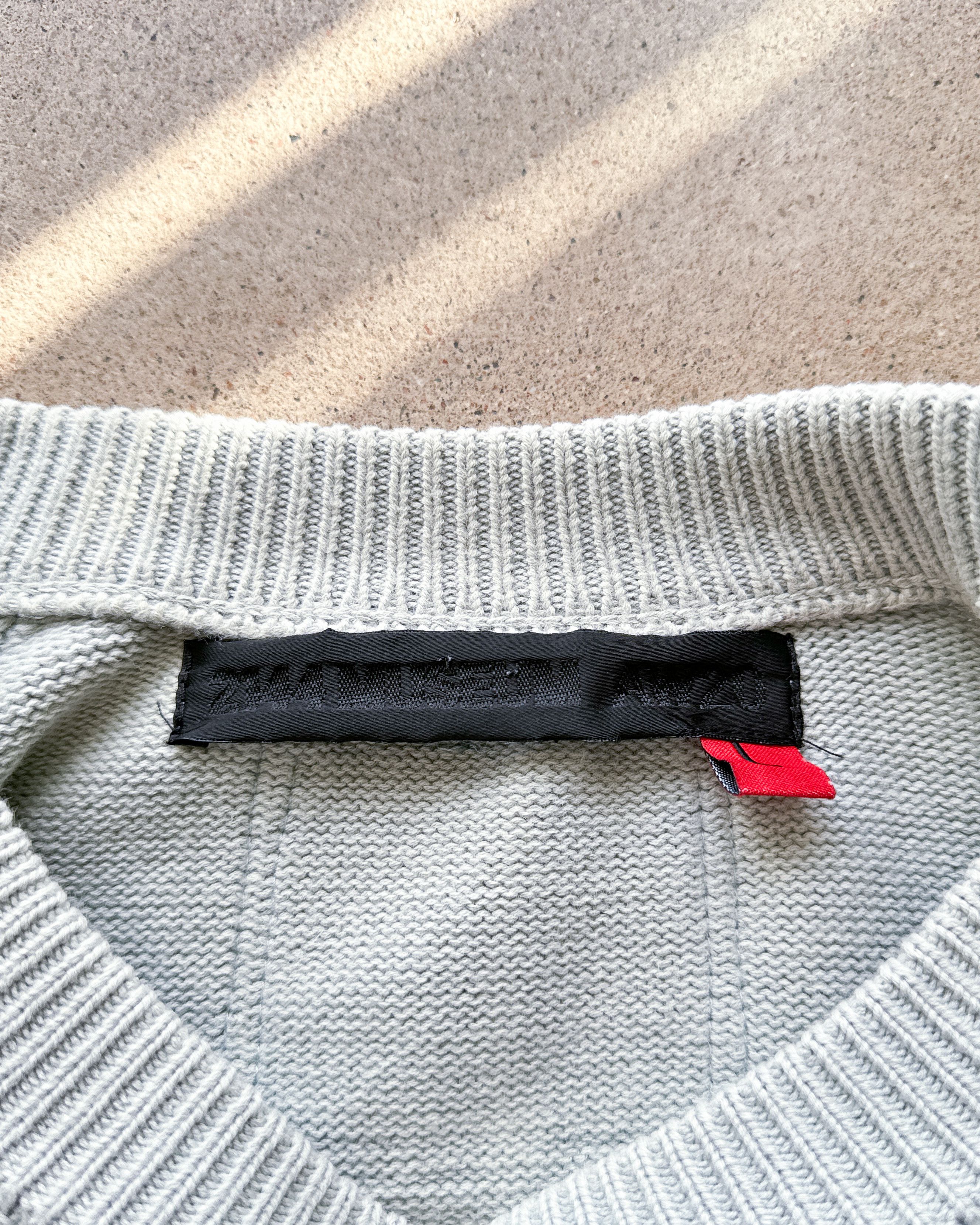 Vintage 2144 MUSEUM DYE INTARSIA KNIT SWEATSHIRT AW20 Size US L / EU 52-54 / 3 - 3 Thumbnail