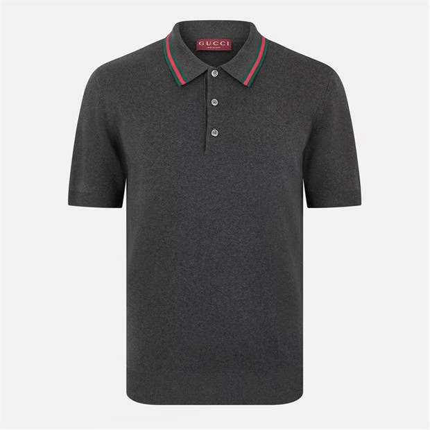 Gucci Web Knit Polo Shirt Size US L / EU 52-54 / 3 - 1 Thumbnail