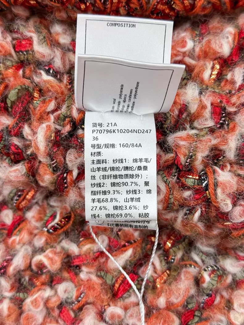 Chanel Chanel Orange woven tweed vest jacket Size XS / US 0-2 / IT 36-38 - 7 Thumbnail