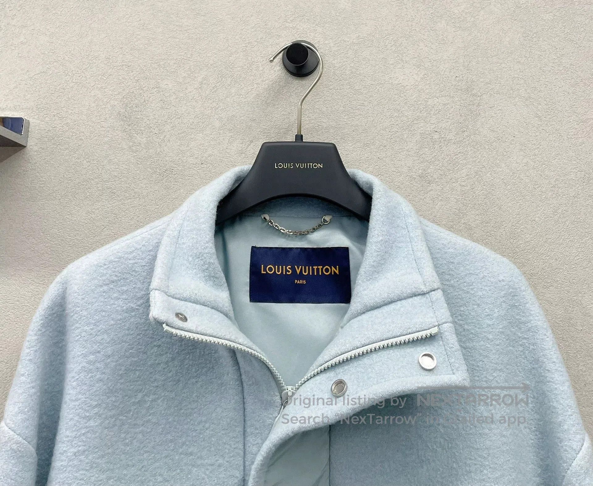 blue mixed sweatshirt from Louis Vuitton.