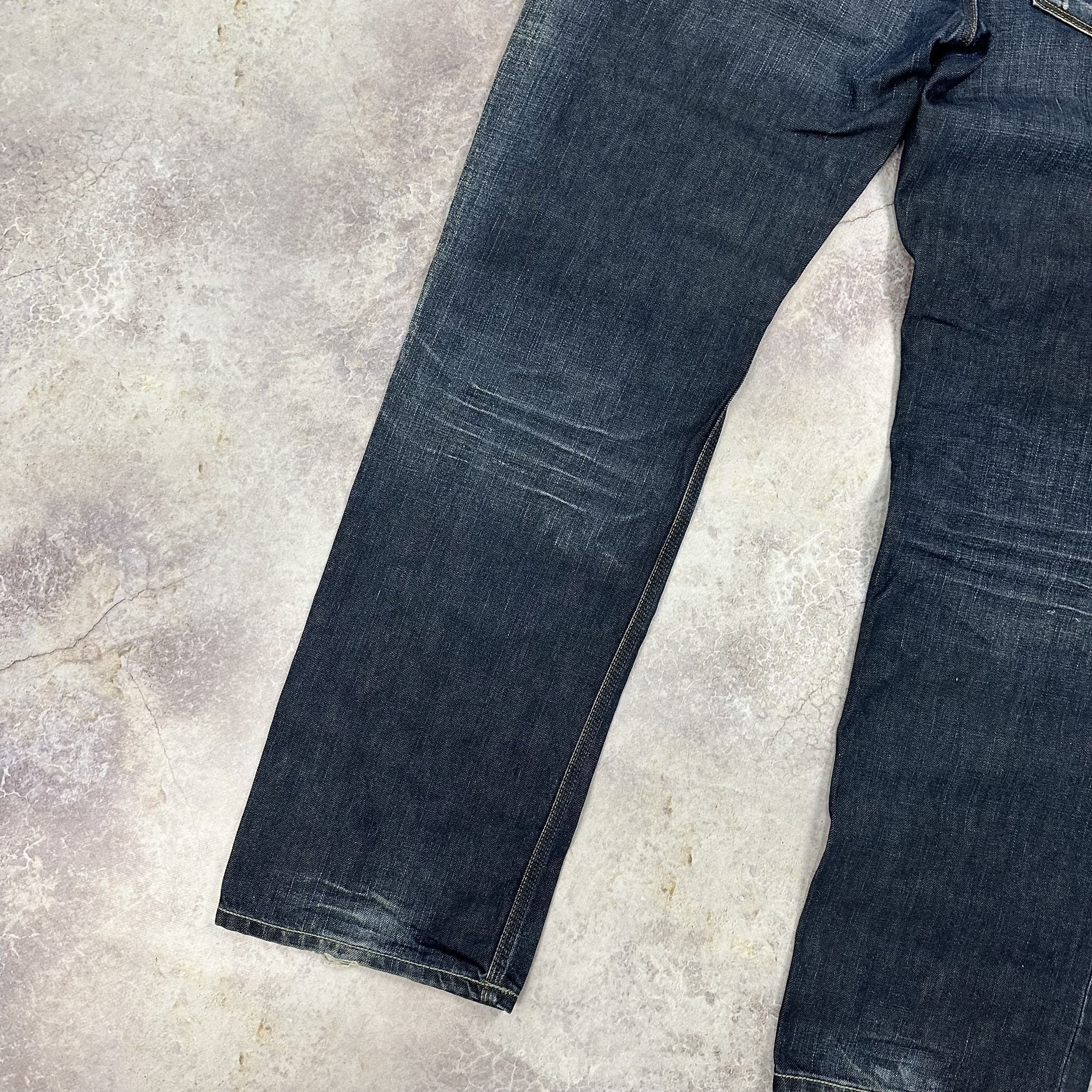 Diesel × Vintage VINTAGE Y2K DIESEL YARIK LOGO DISTRESSED JEANS 33x32 Size US 36 / EU 52 - 8 Thumbnail