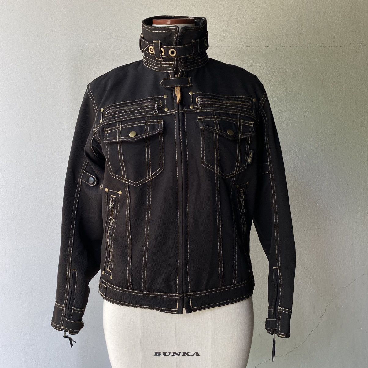 Japanese Brand Fun & Function Black Denim Jacket Size M / US 6-8 / IT 42-44 - 24 Thumbnail