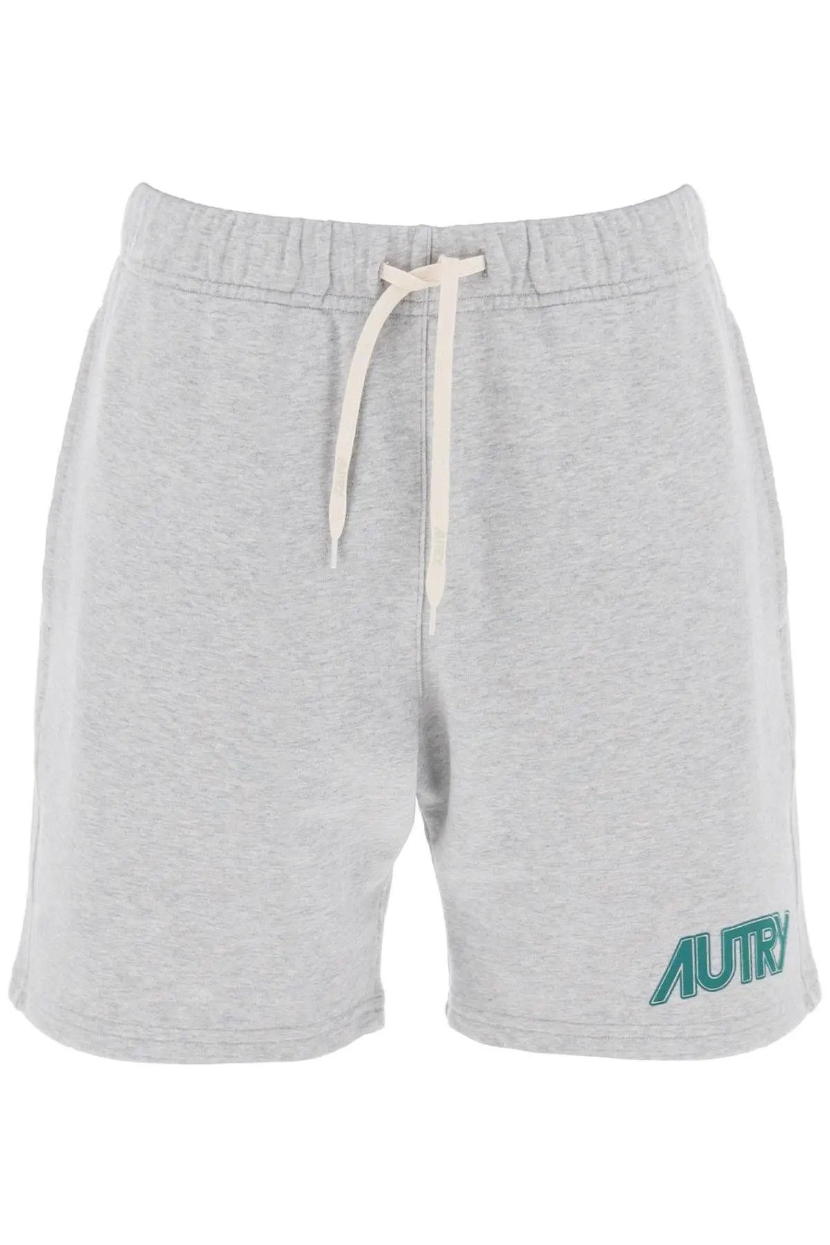 image of Autry O1S22I1N0224 Logo Print Sweatshort In Grey, Men's (Size 32)