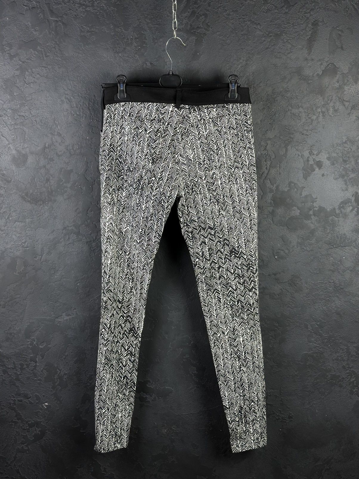 Balenciaga Balenciaga Women’s Pants Jeans Black White Print Trousers Size 40" / US 18 - 2 Thumbnail